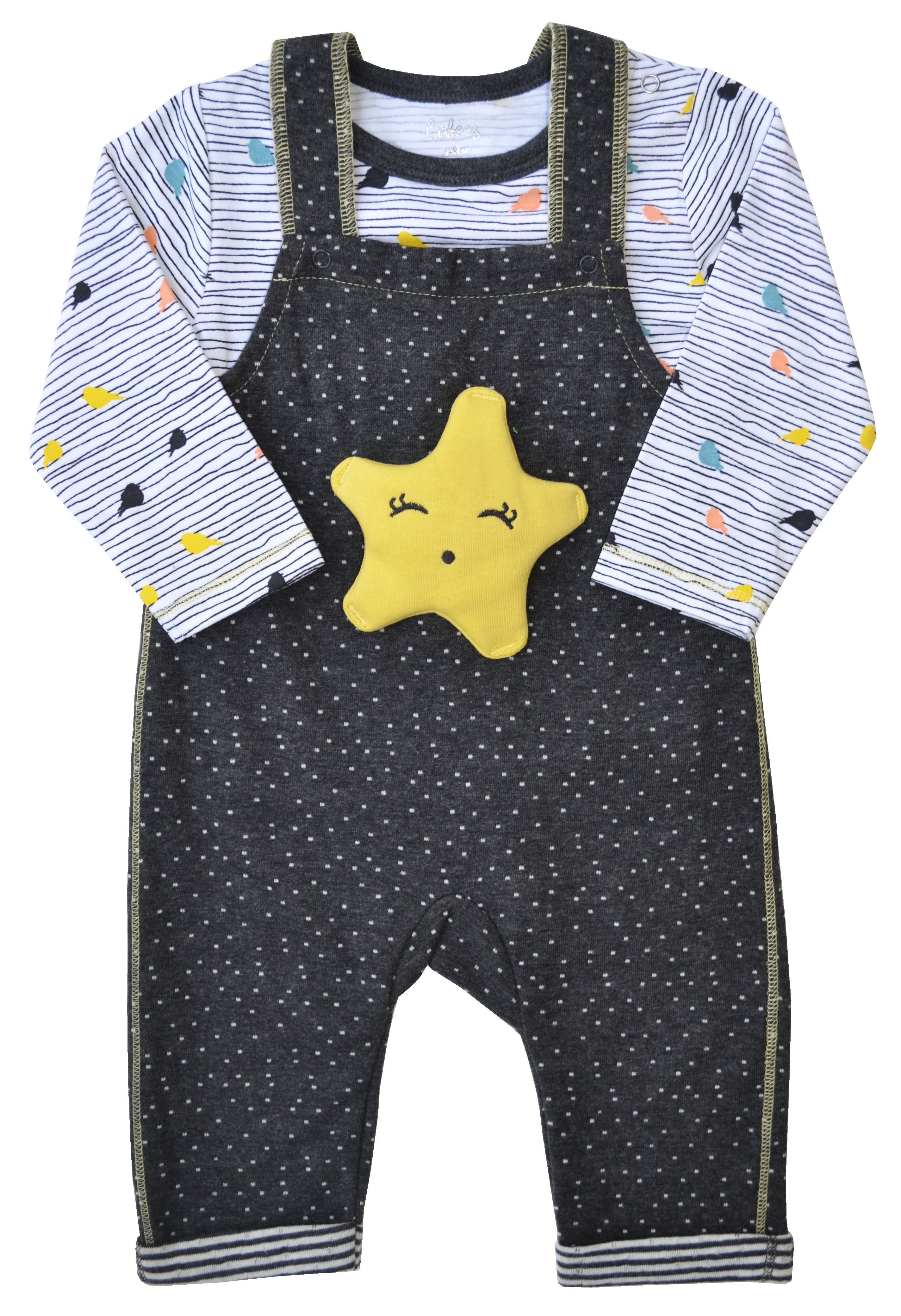 Star Print Romper Set