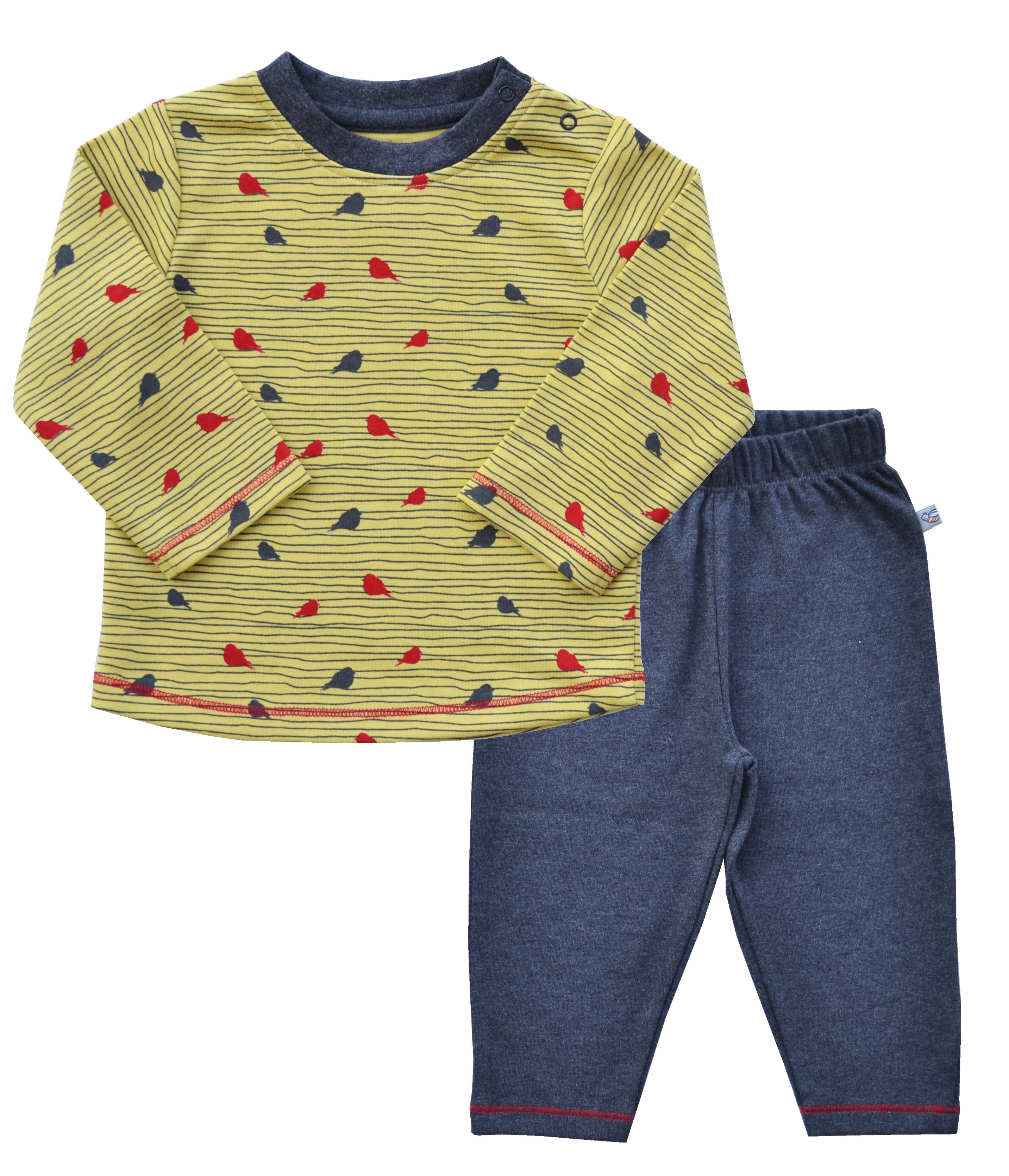 Bird Print Pyjama Set