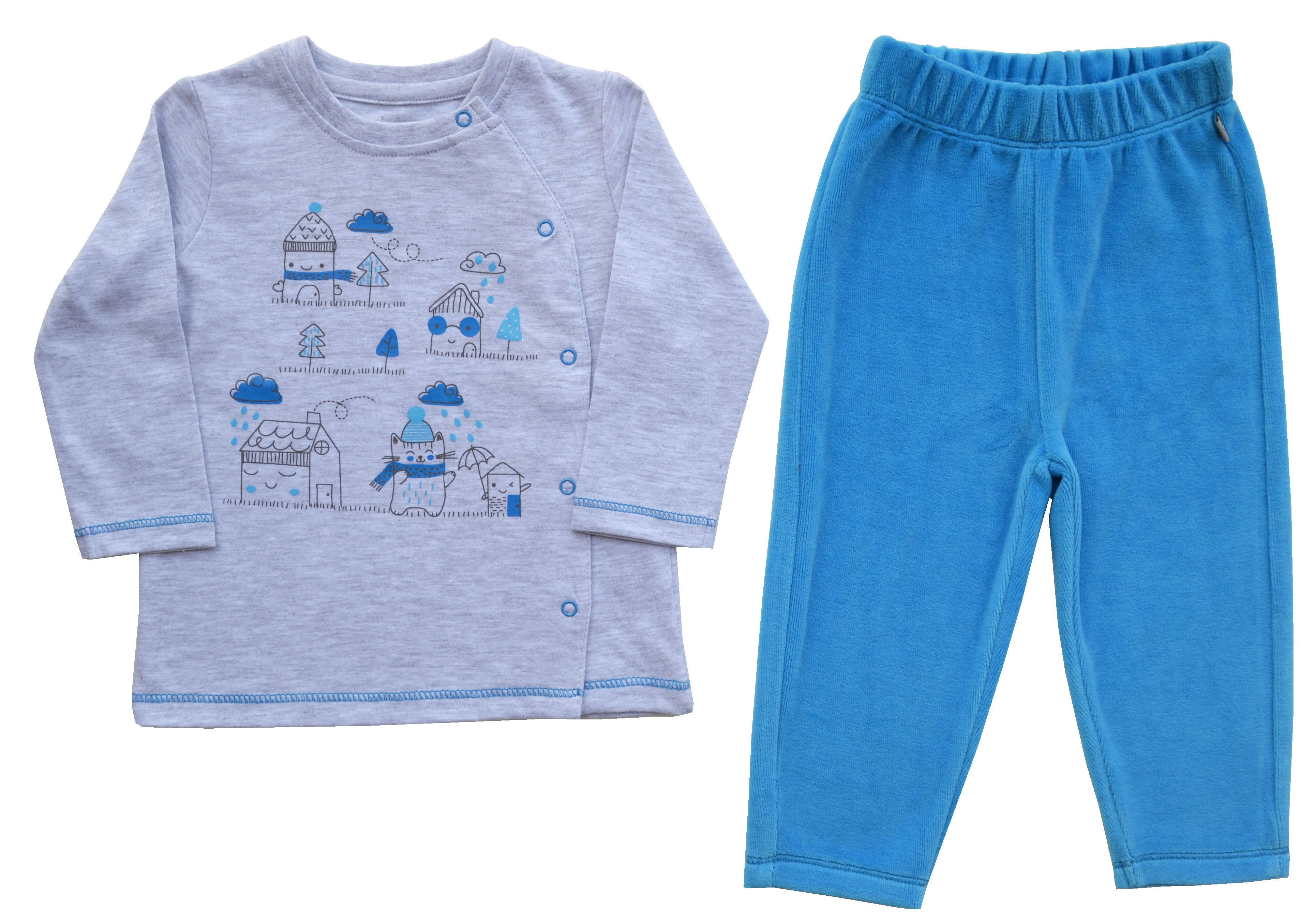 House Print Grey Full Set