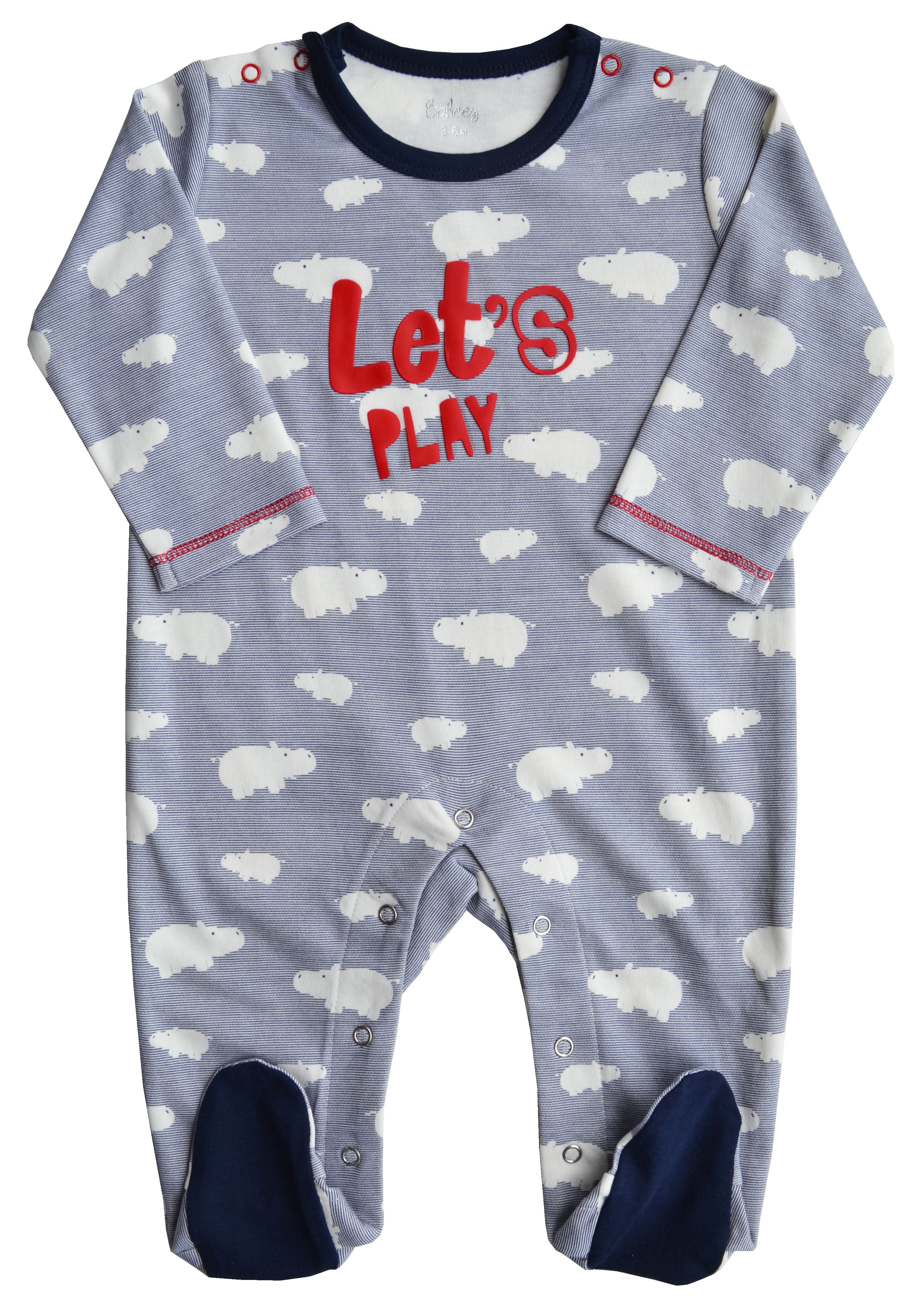 Hippo Print Full Sleeper