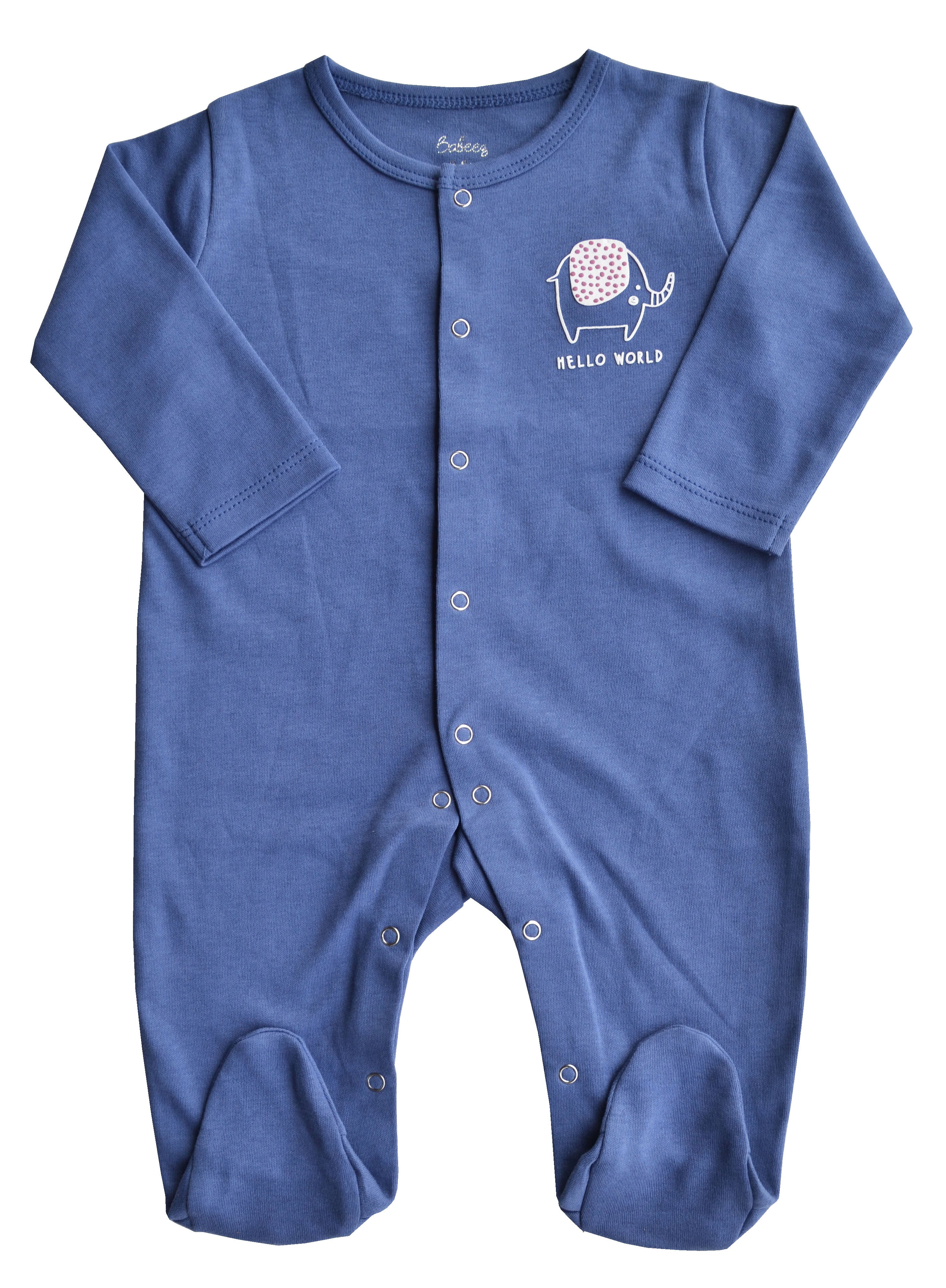 Elephant Print Blue Full Sleeper