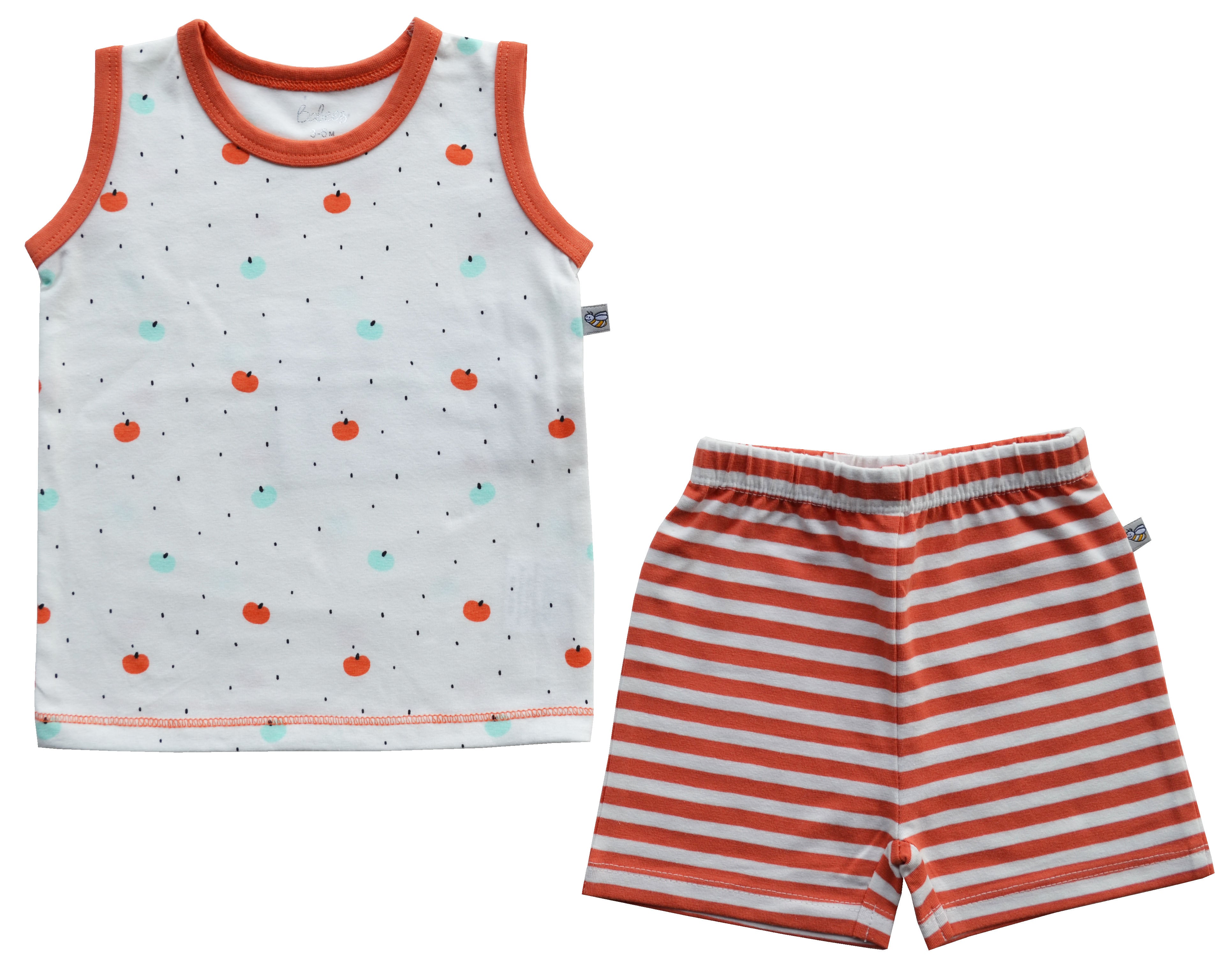 Fruit Print Vest Set