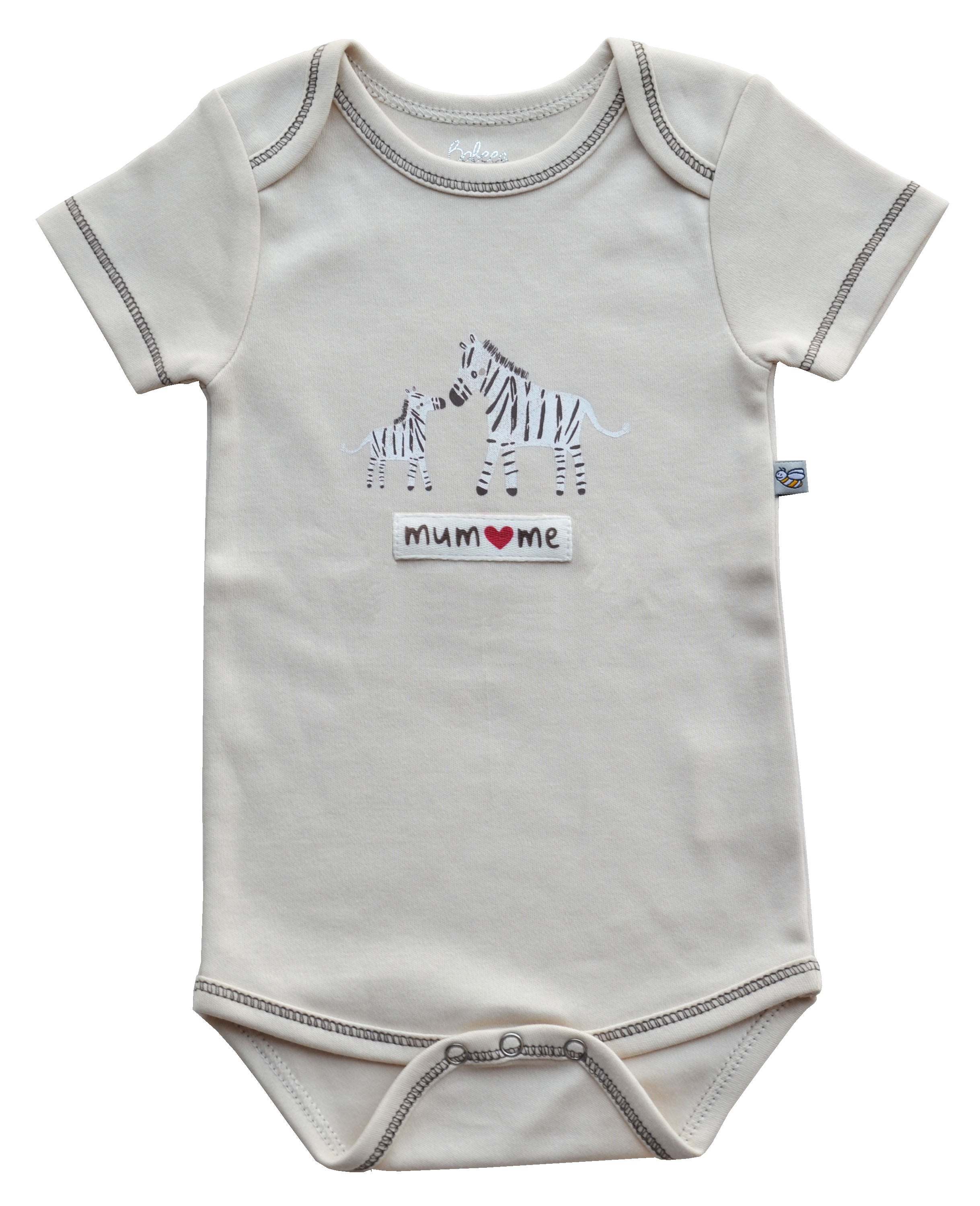 Zebra Print Cream Short Romper