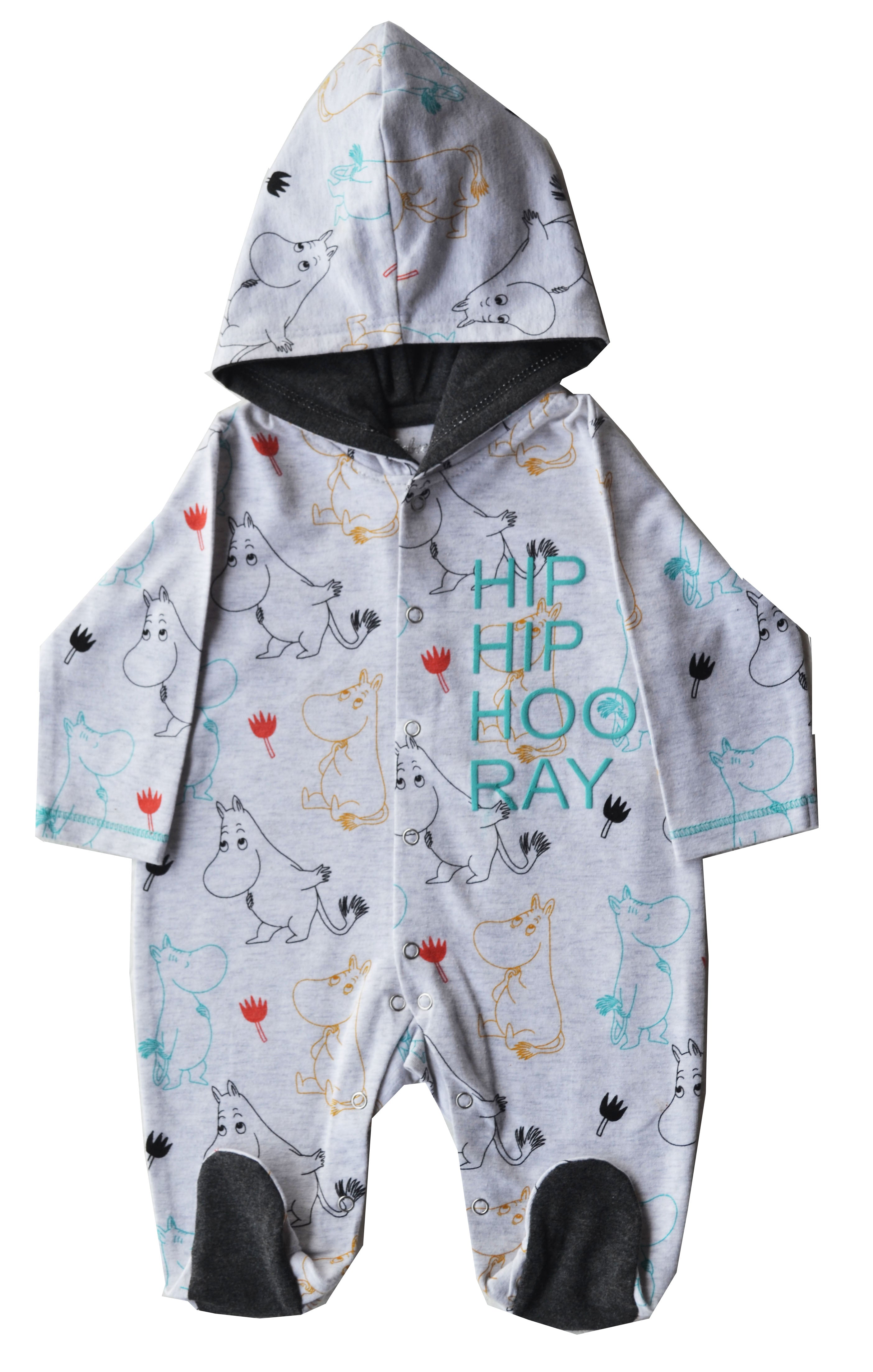 Hippo Print Grey Full Sleeper