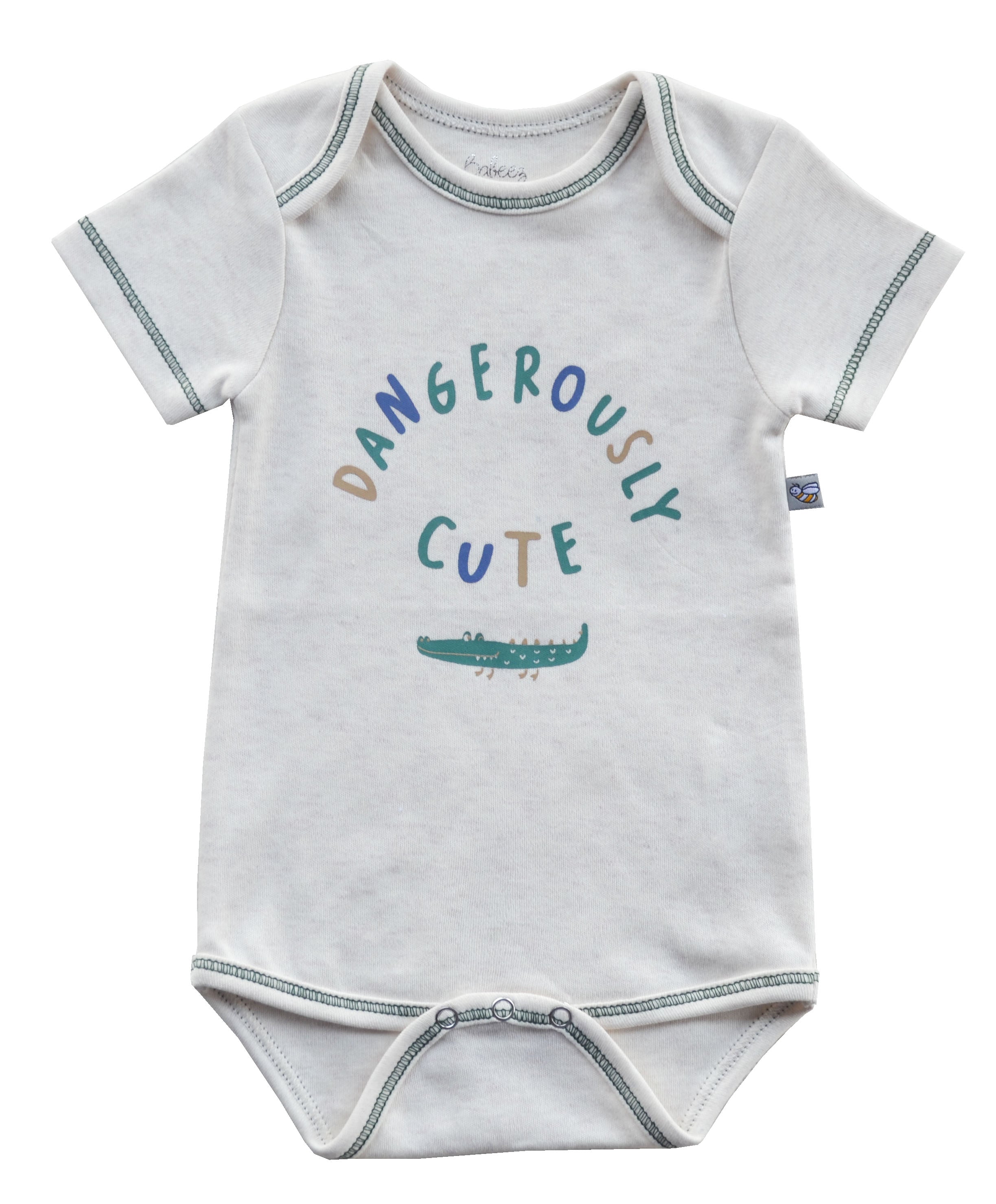 Crocodile Cream Short Romper