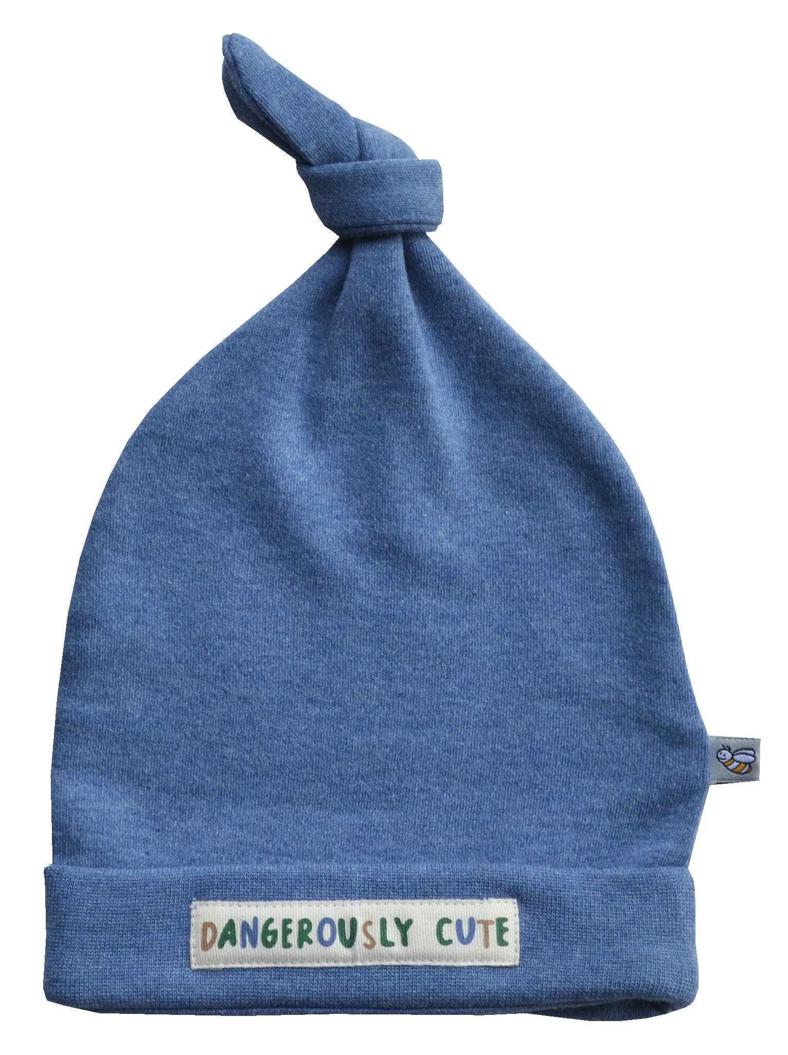 Blue Beanie Cap with Knot