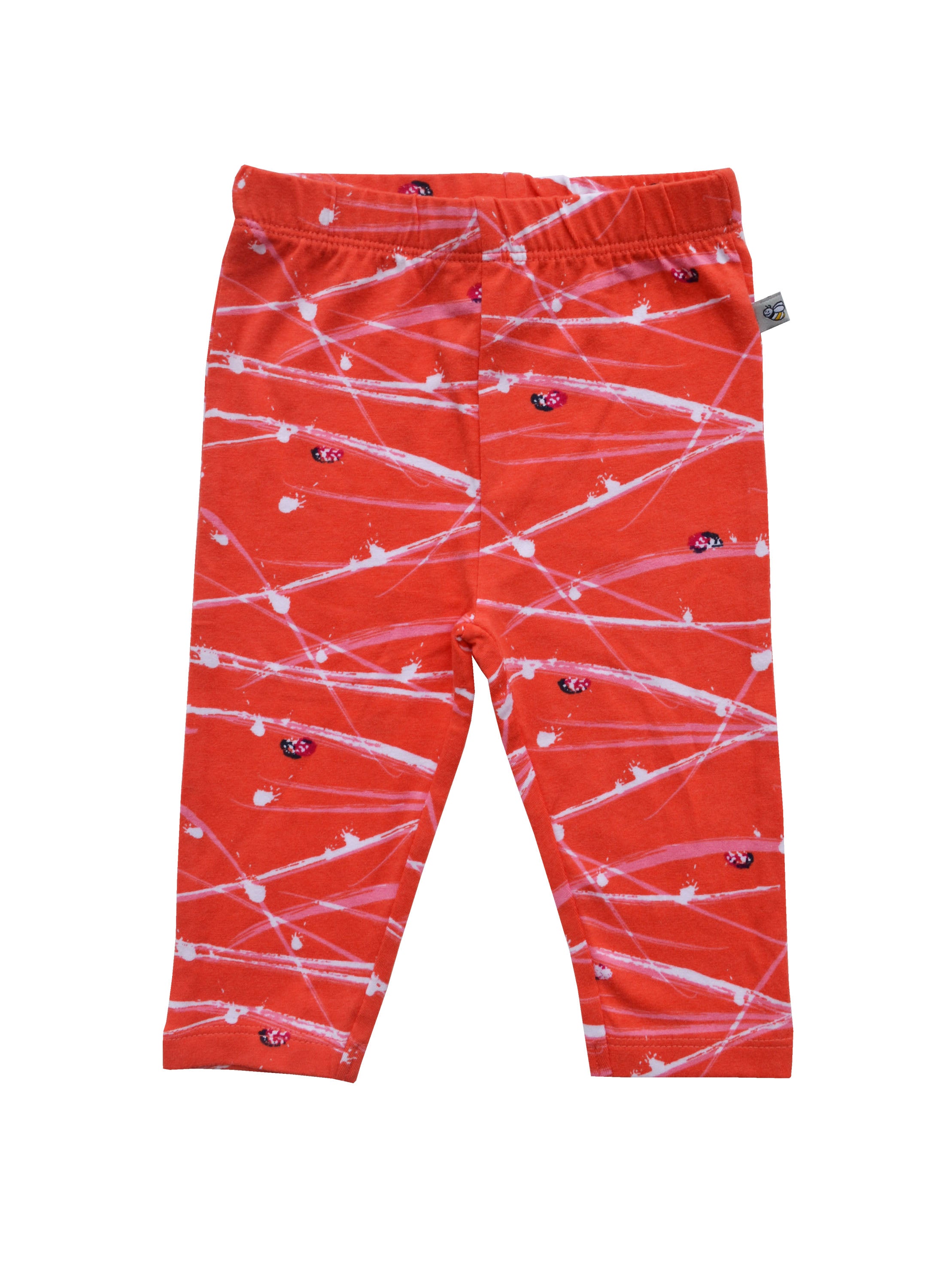Bug Print Orange Leggings