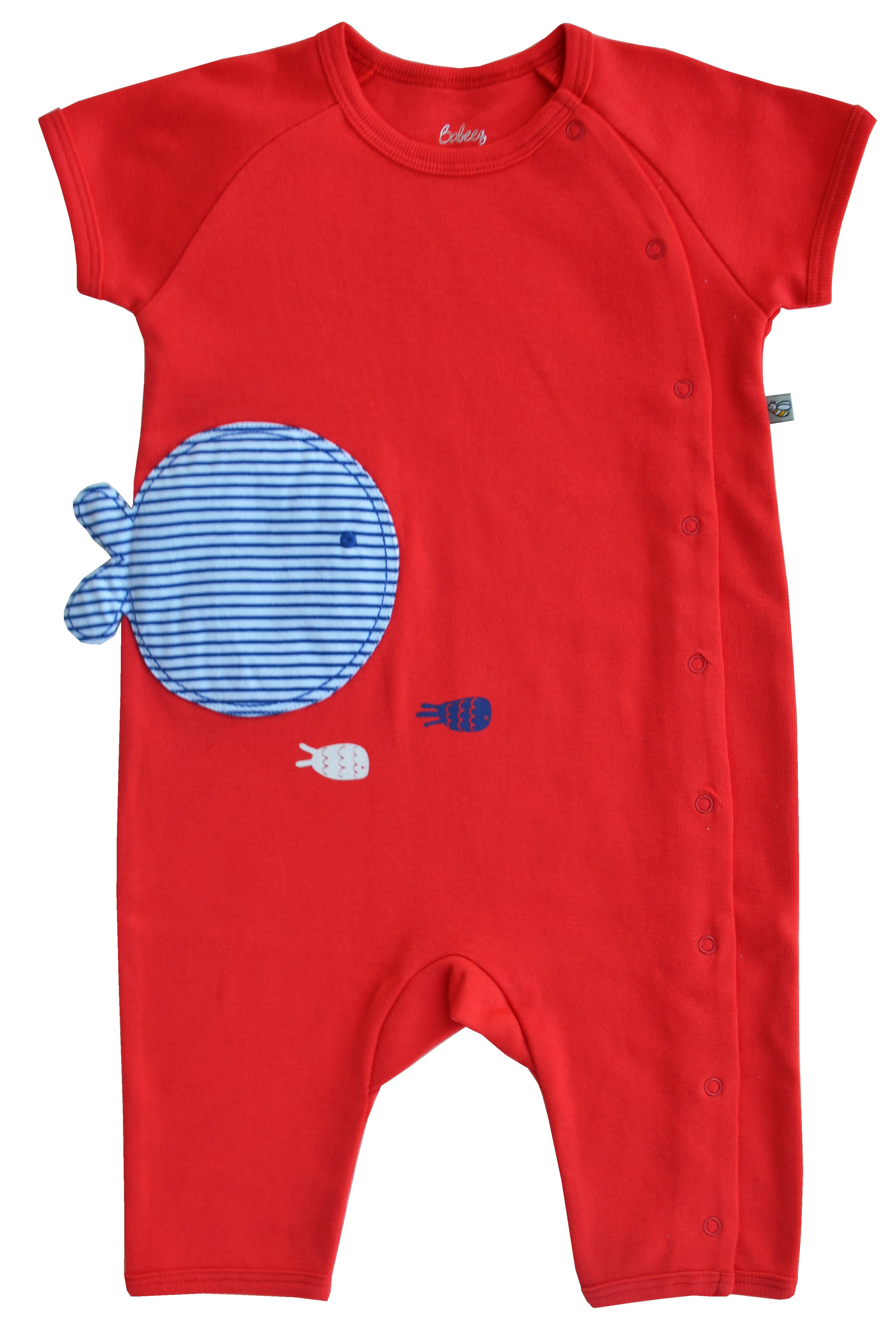 Fish Print Red Sleeper