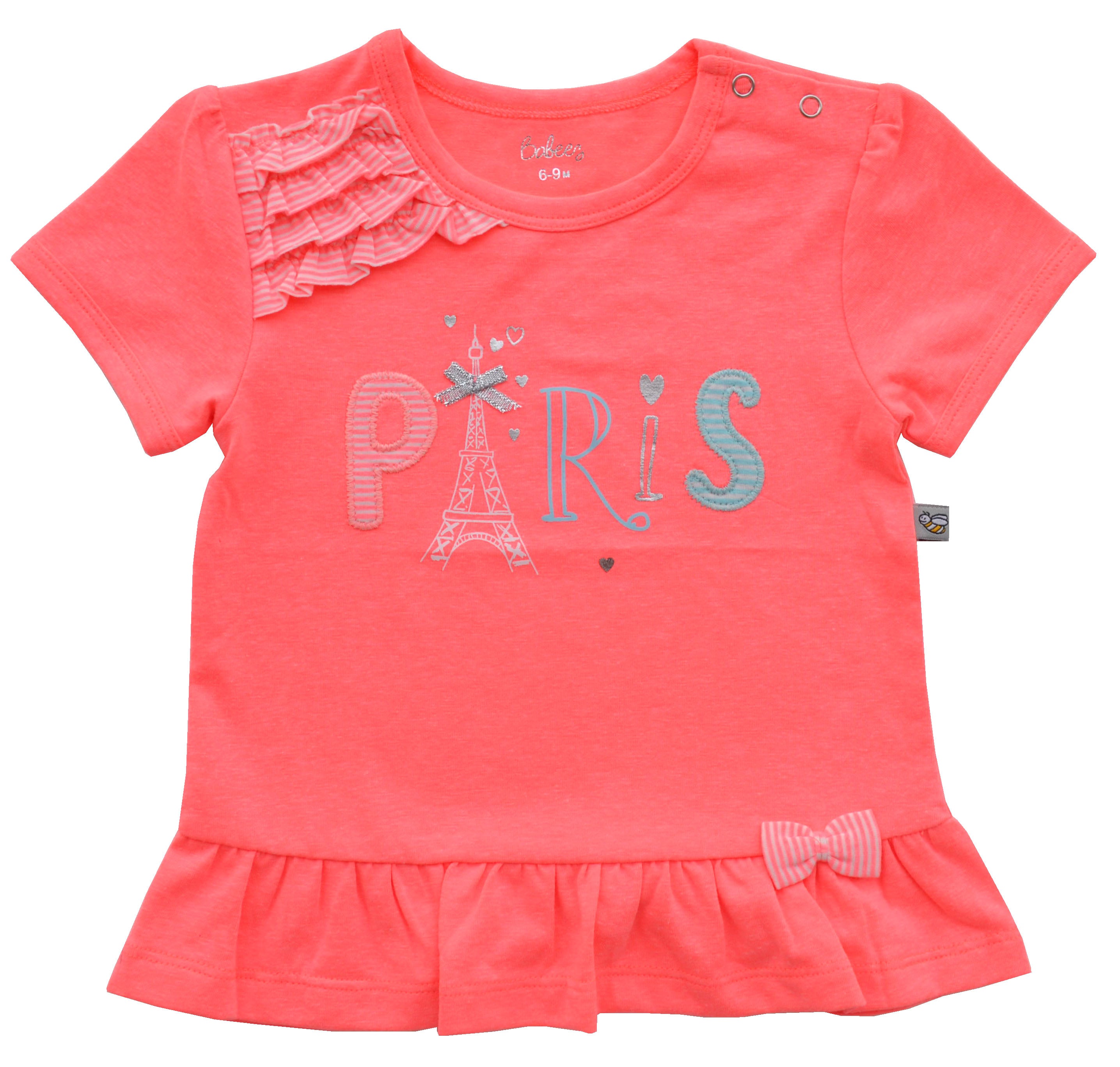 Paris Applique Orange Top