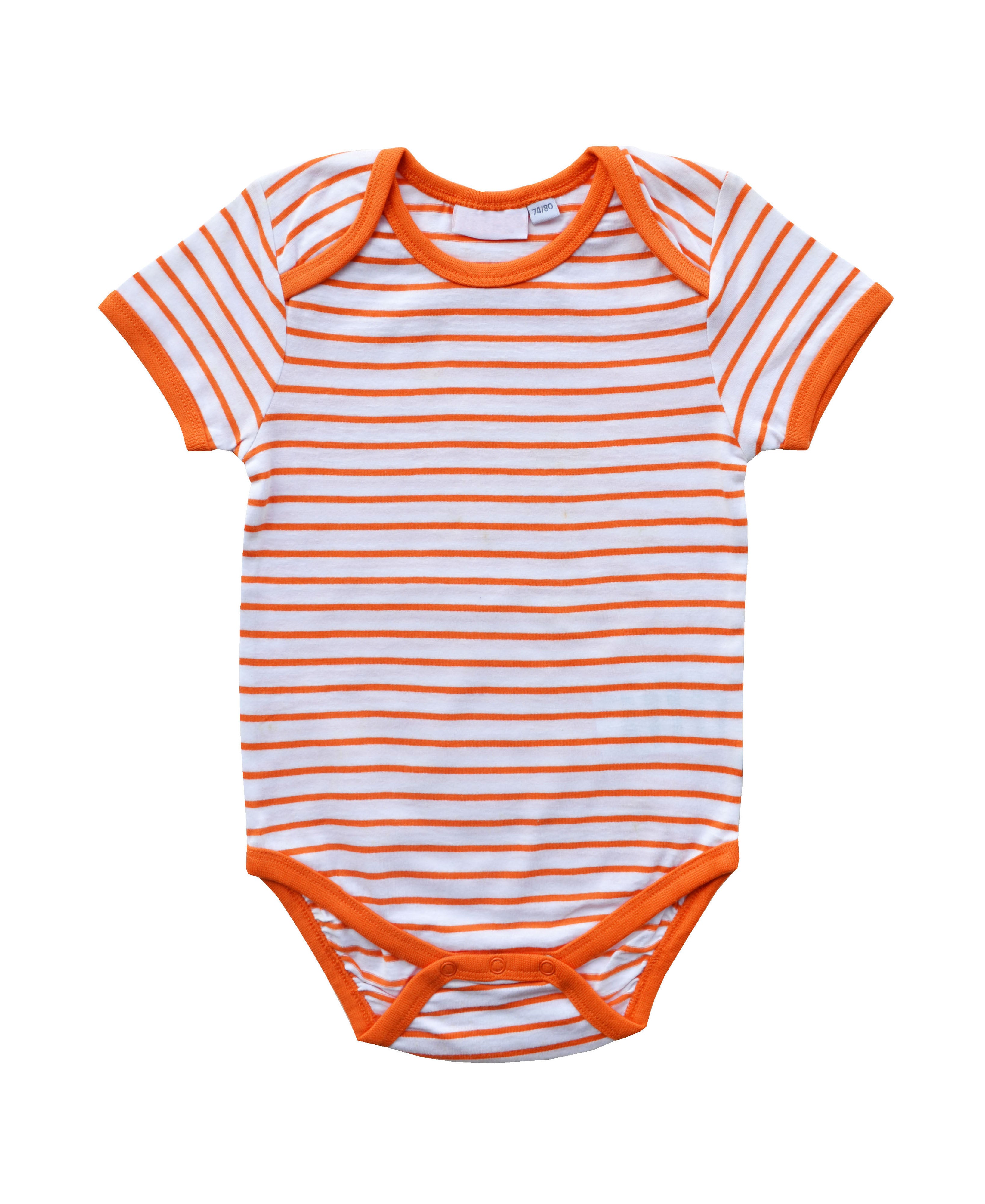 Orange Striped Onesie