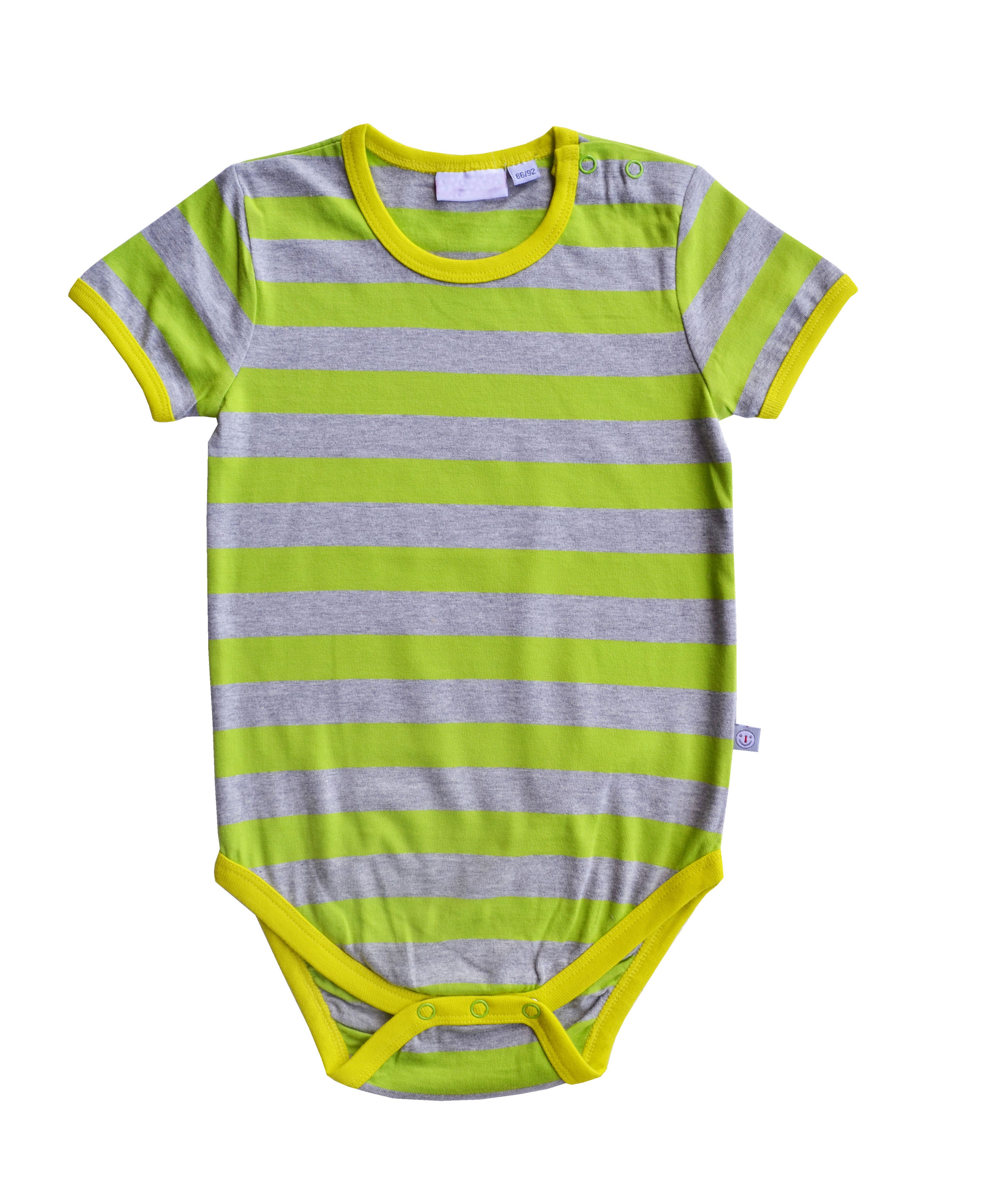 Green Grey Striped Onesie