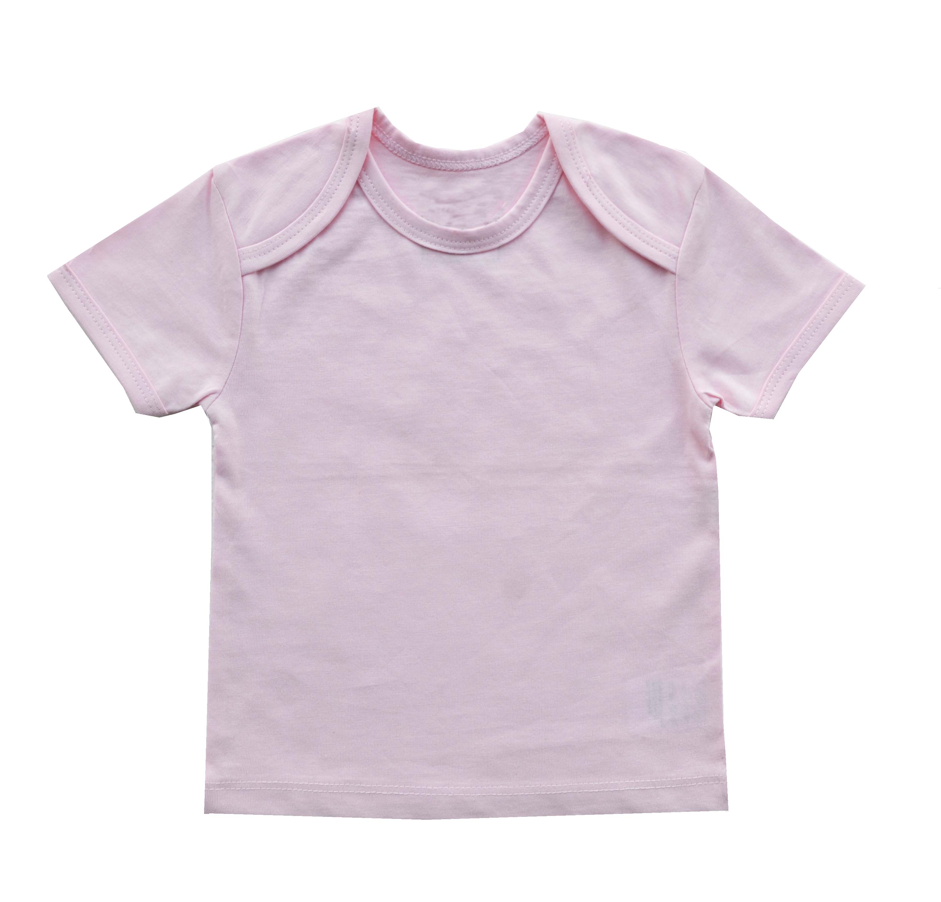 Pink Short sleeve Plain Top