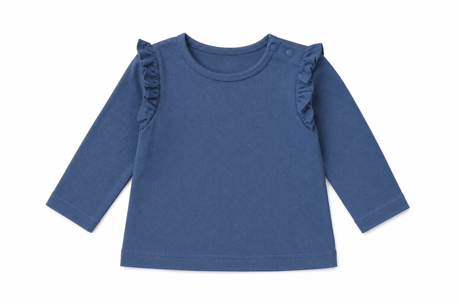 Dark Grey Top with Frill on Shoulders