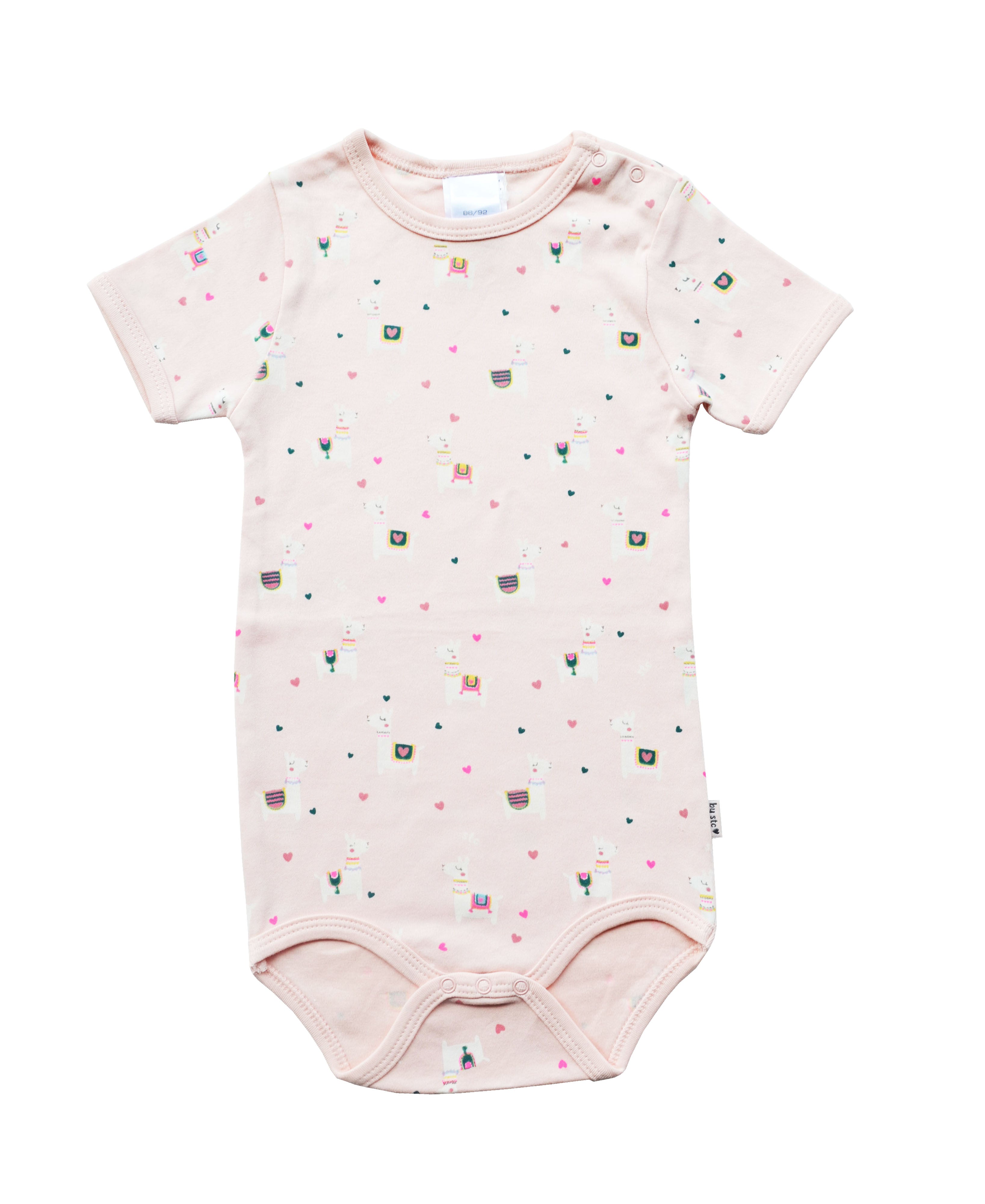 Lt.Pink Romper with Llama Print