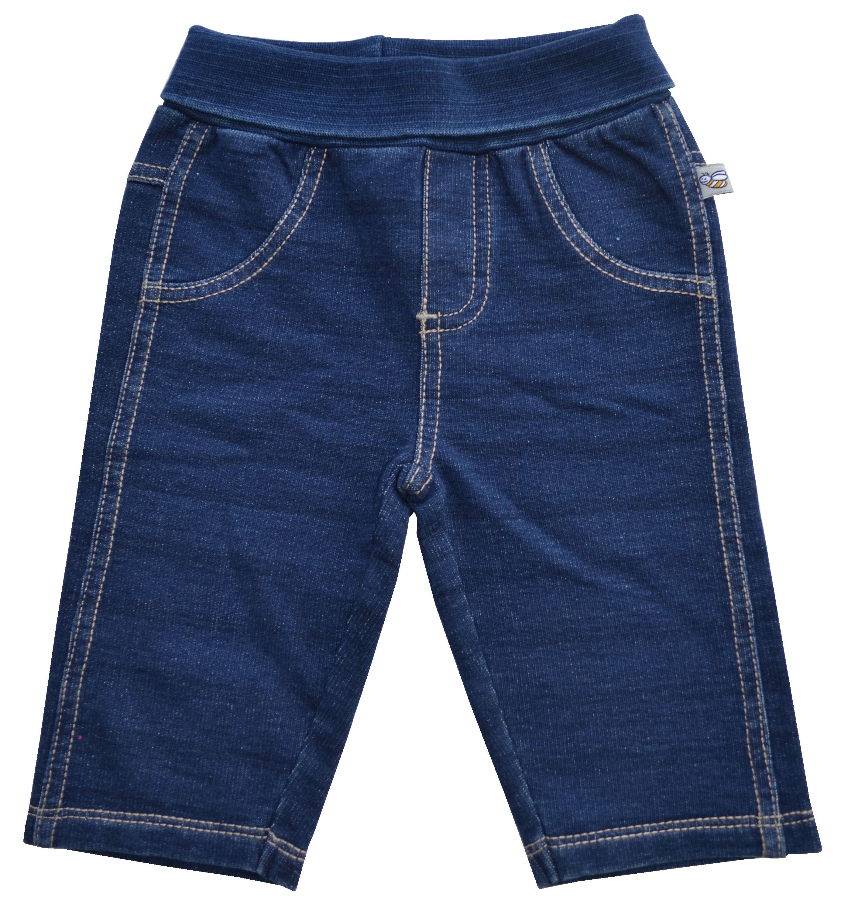 Denim Pant with Folded Waistband