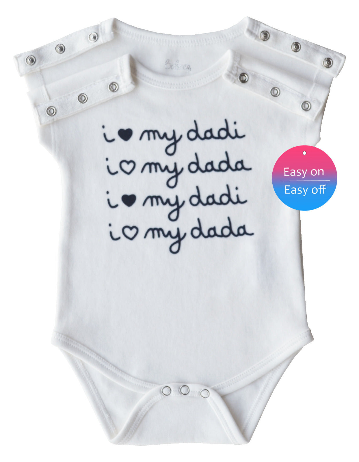 Dada and Dadi White Sleeveless Romper