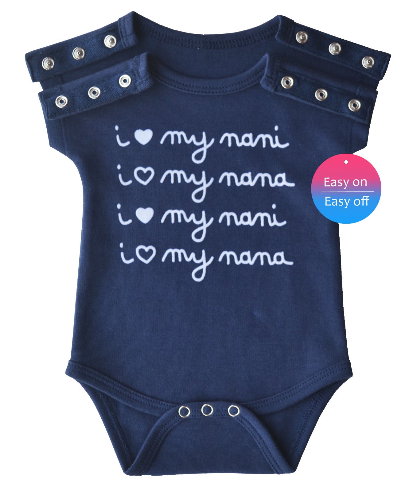 Nana and Nani Navy Sleeveless Romper