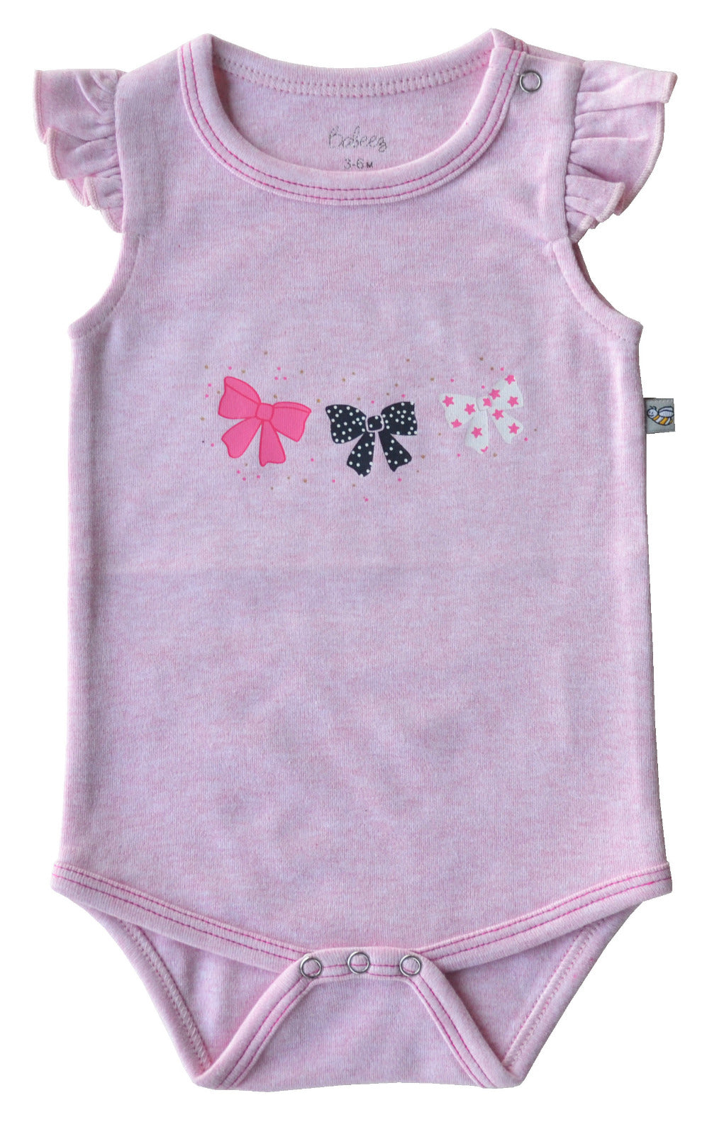 Bow Print Pink Onesie