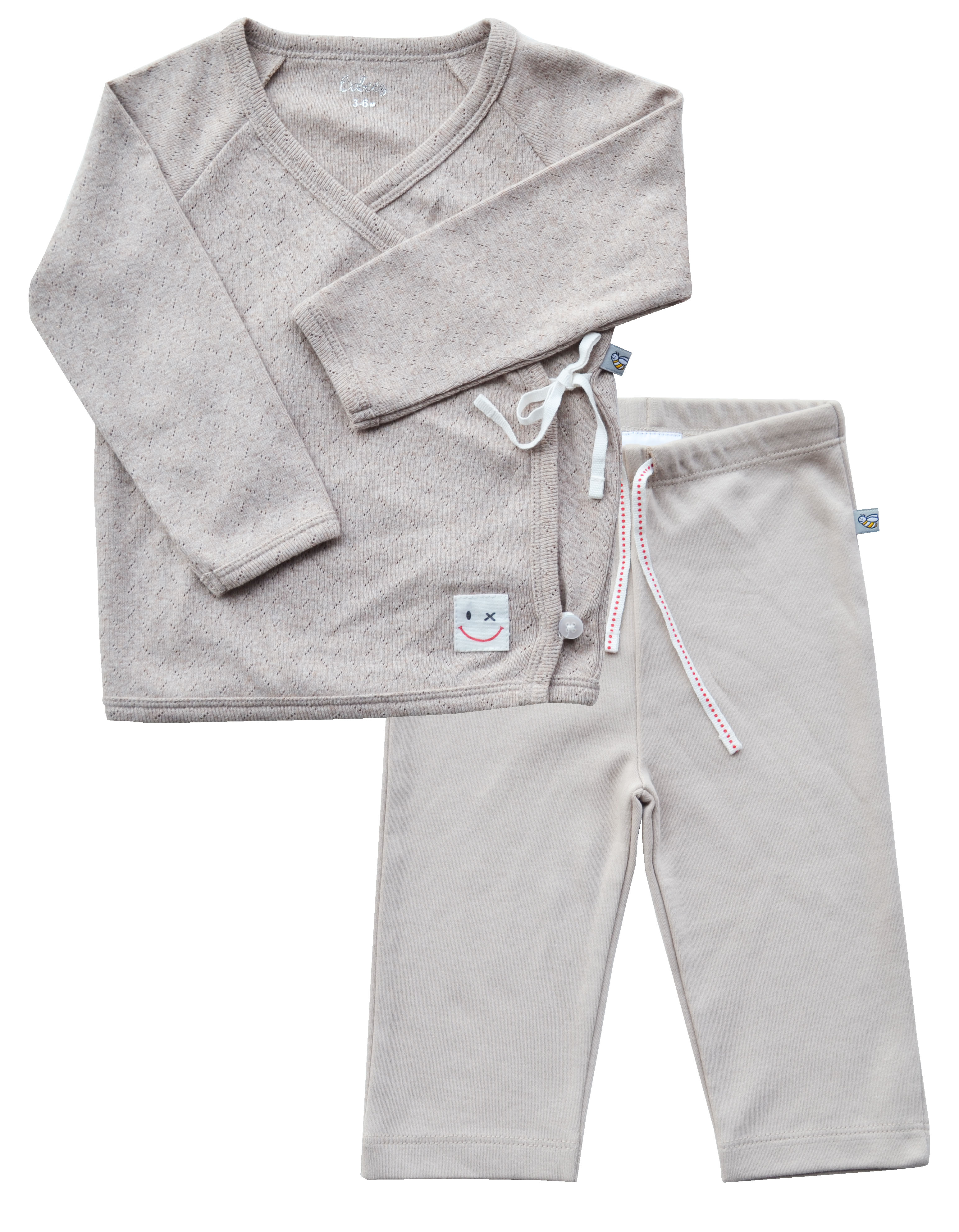 Beige Jhabla and Pant Set