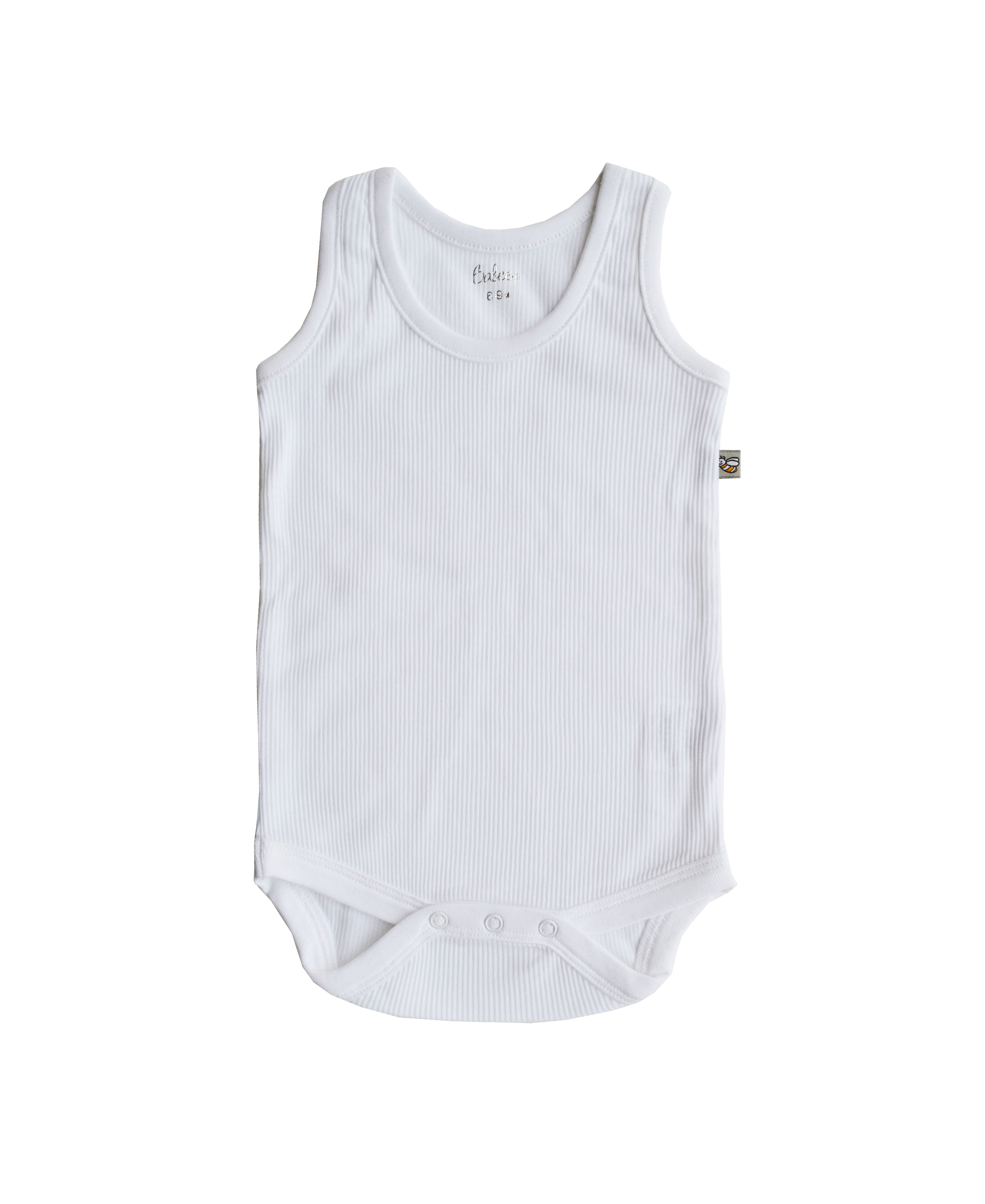White Sleeveless Onesie
