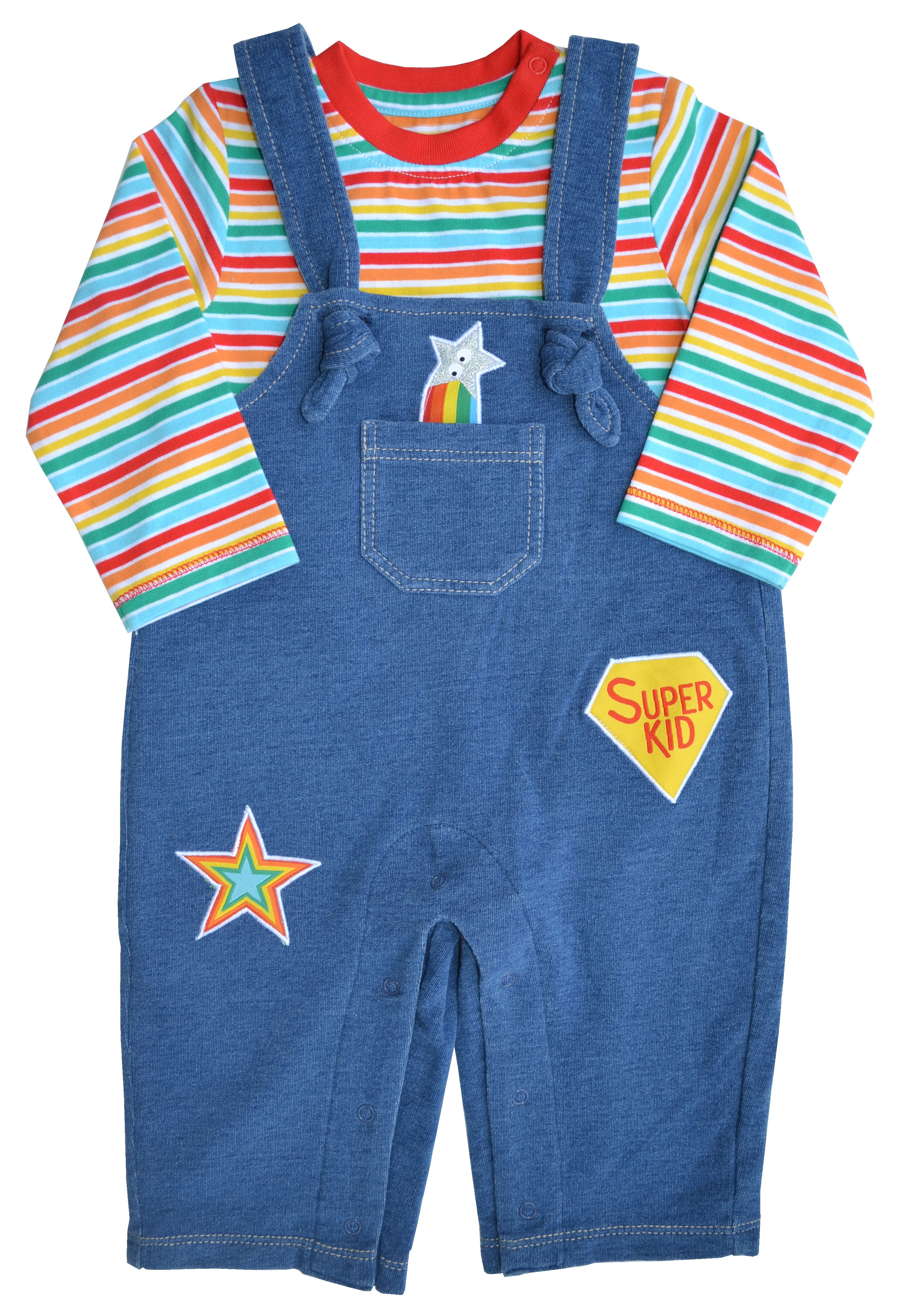 Super Kid Rainbow Full Romper Set