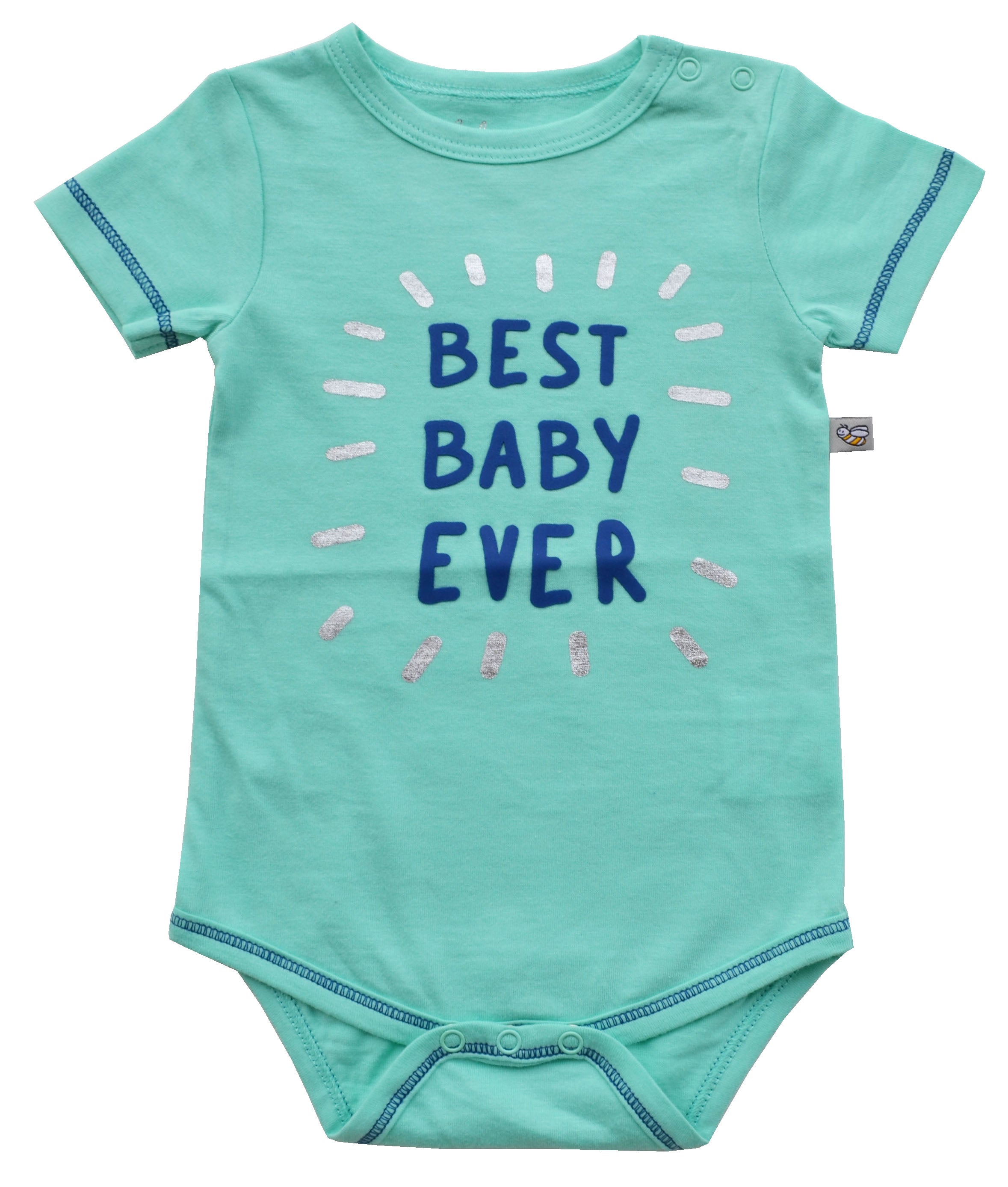 Best Baby Ever Green Short Romper