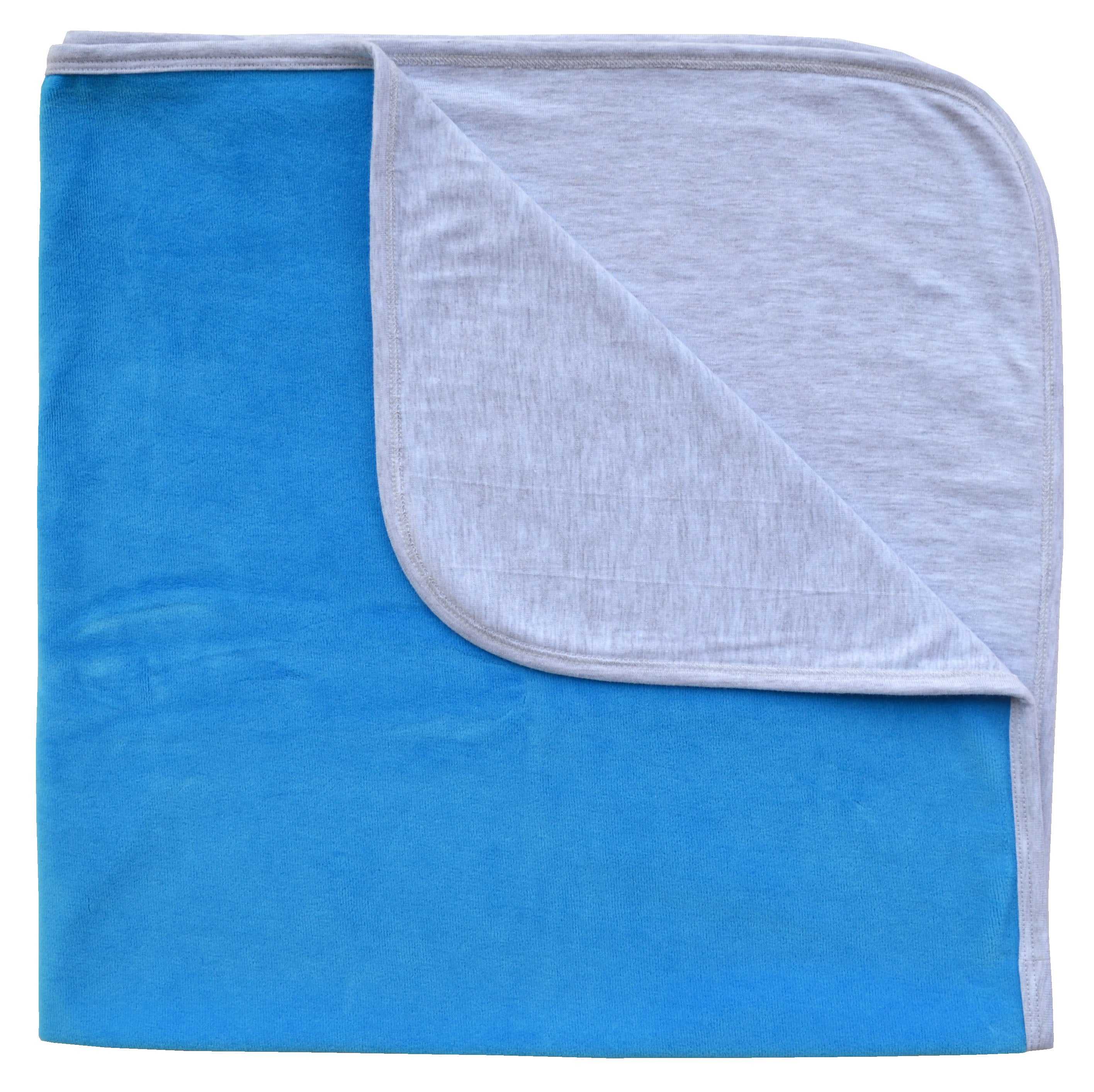 Reversible Blue Grey Blanket
