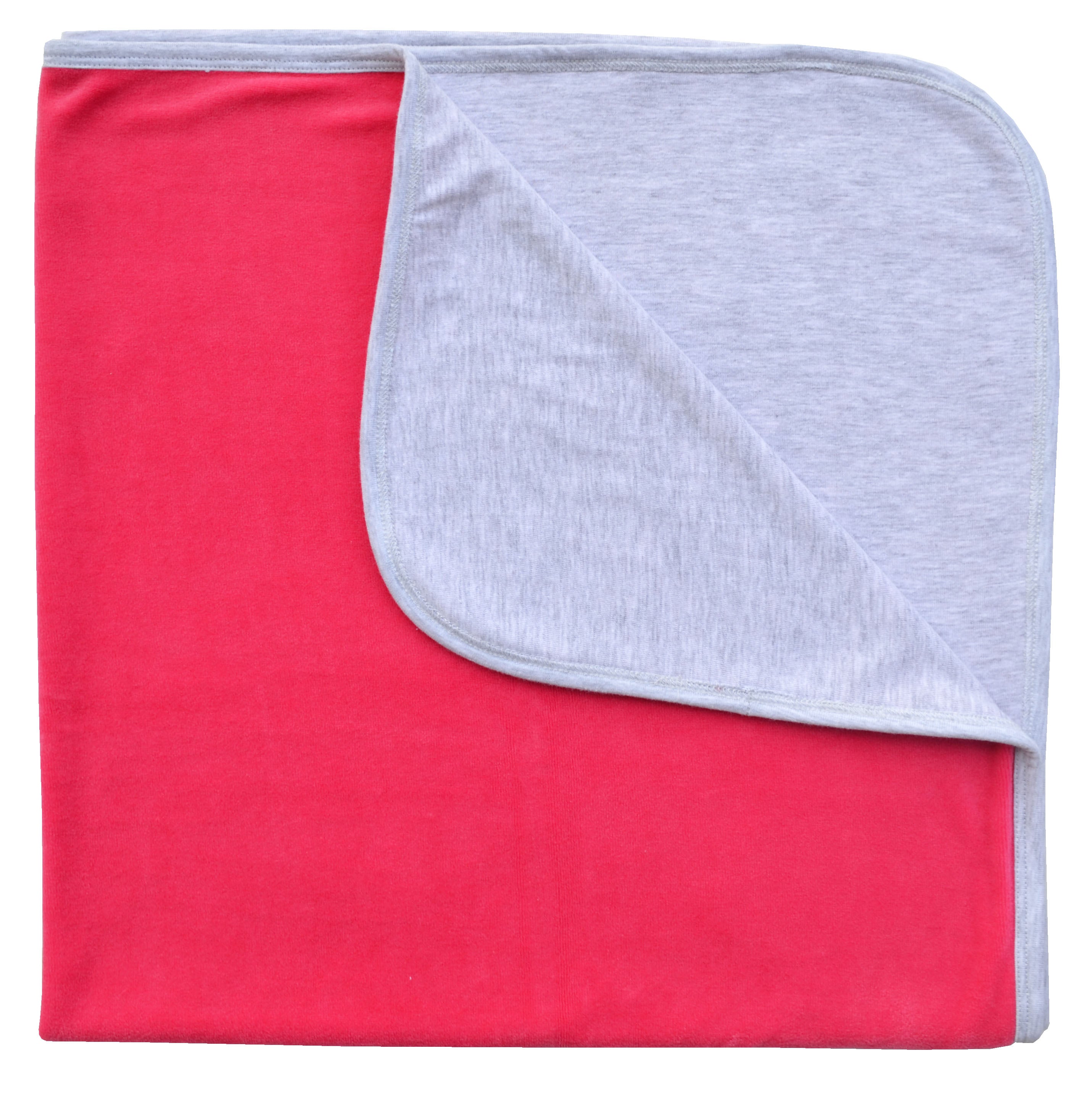 Reversible Pink Grey Blanket