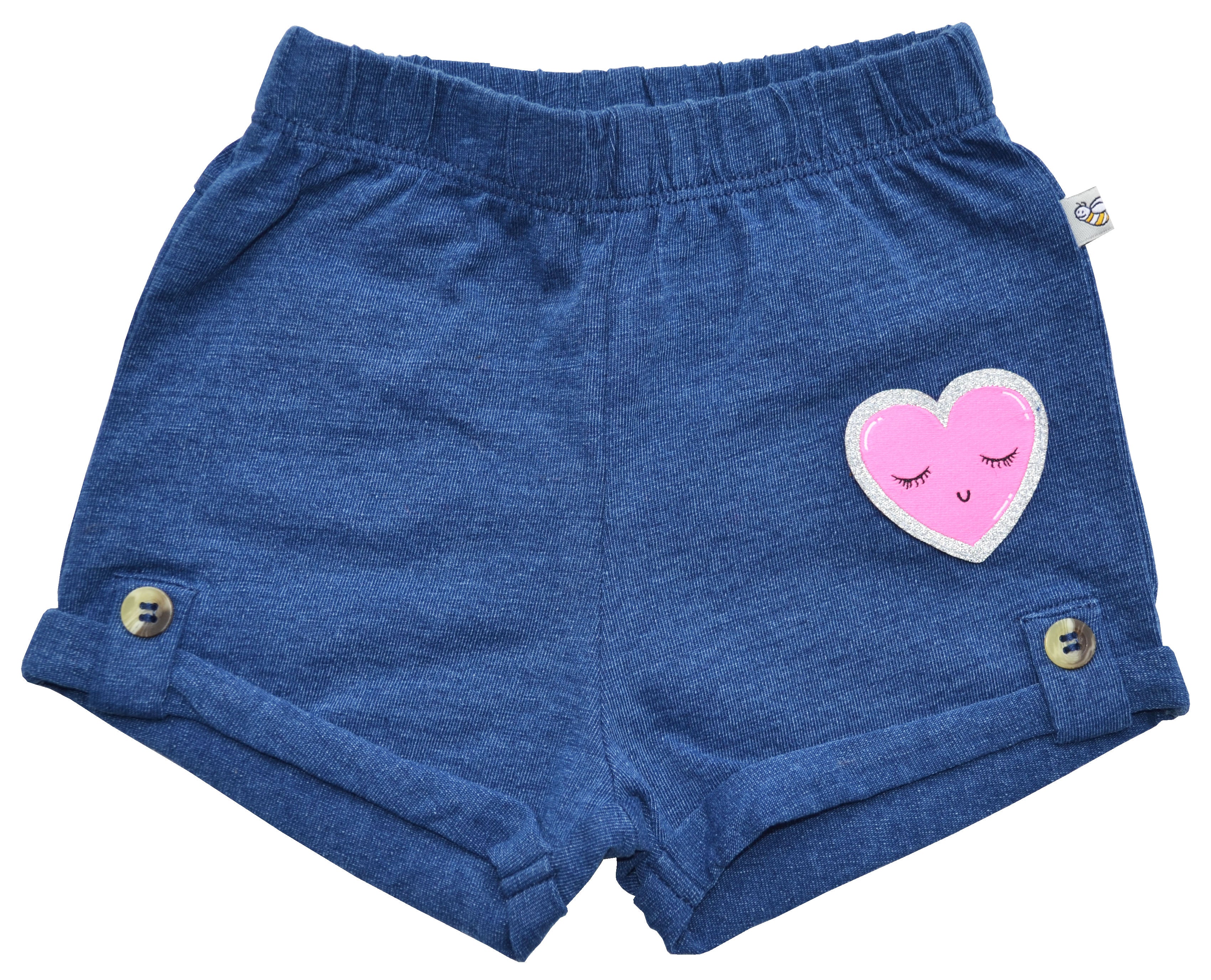 Heart Denim Shorts