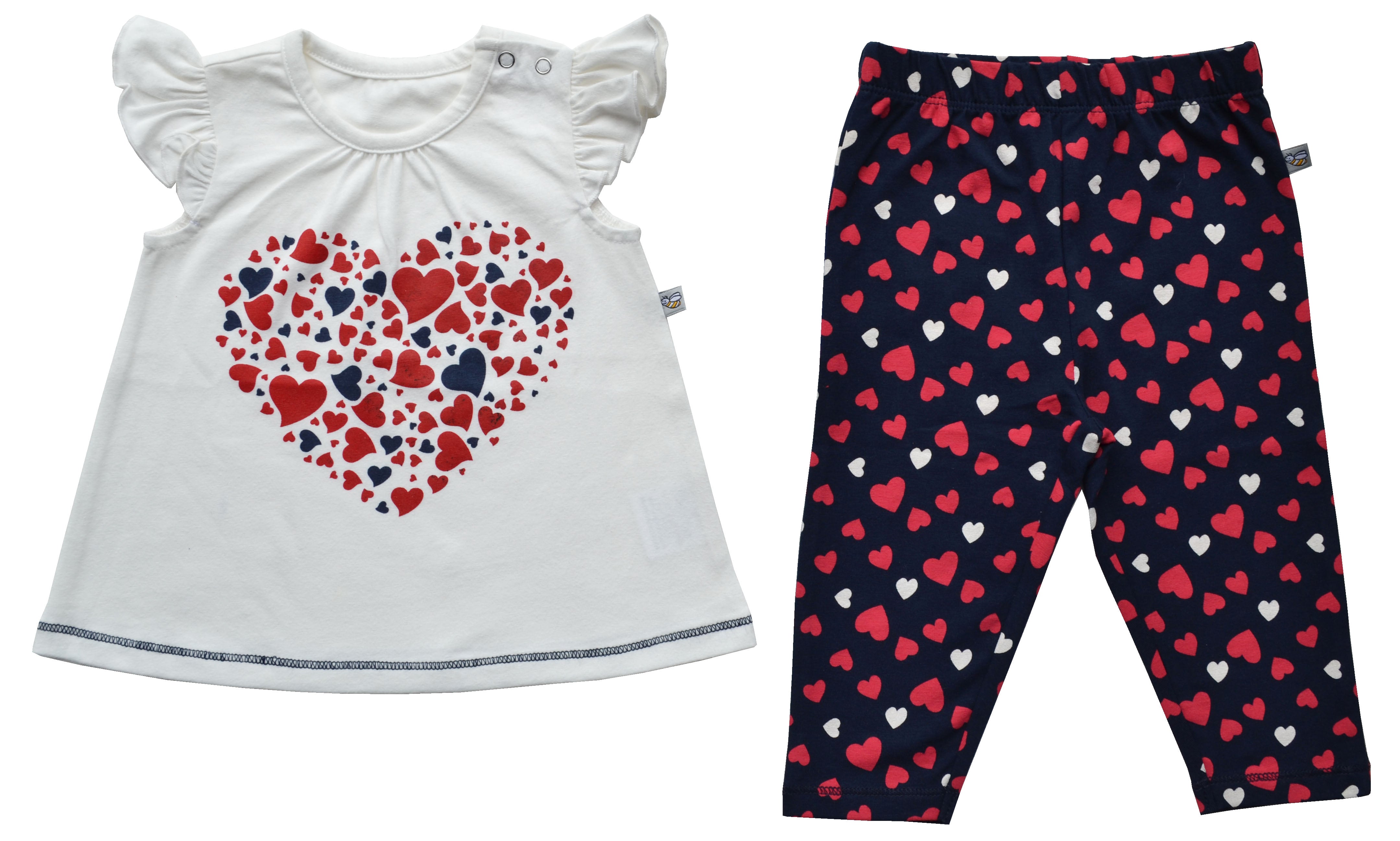 Heart Print Pyjama Set