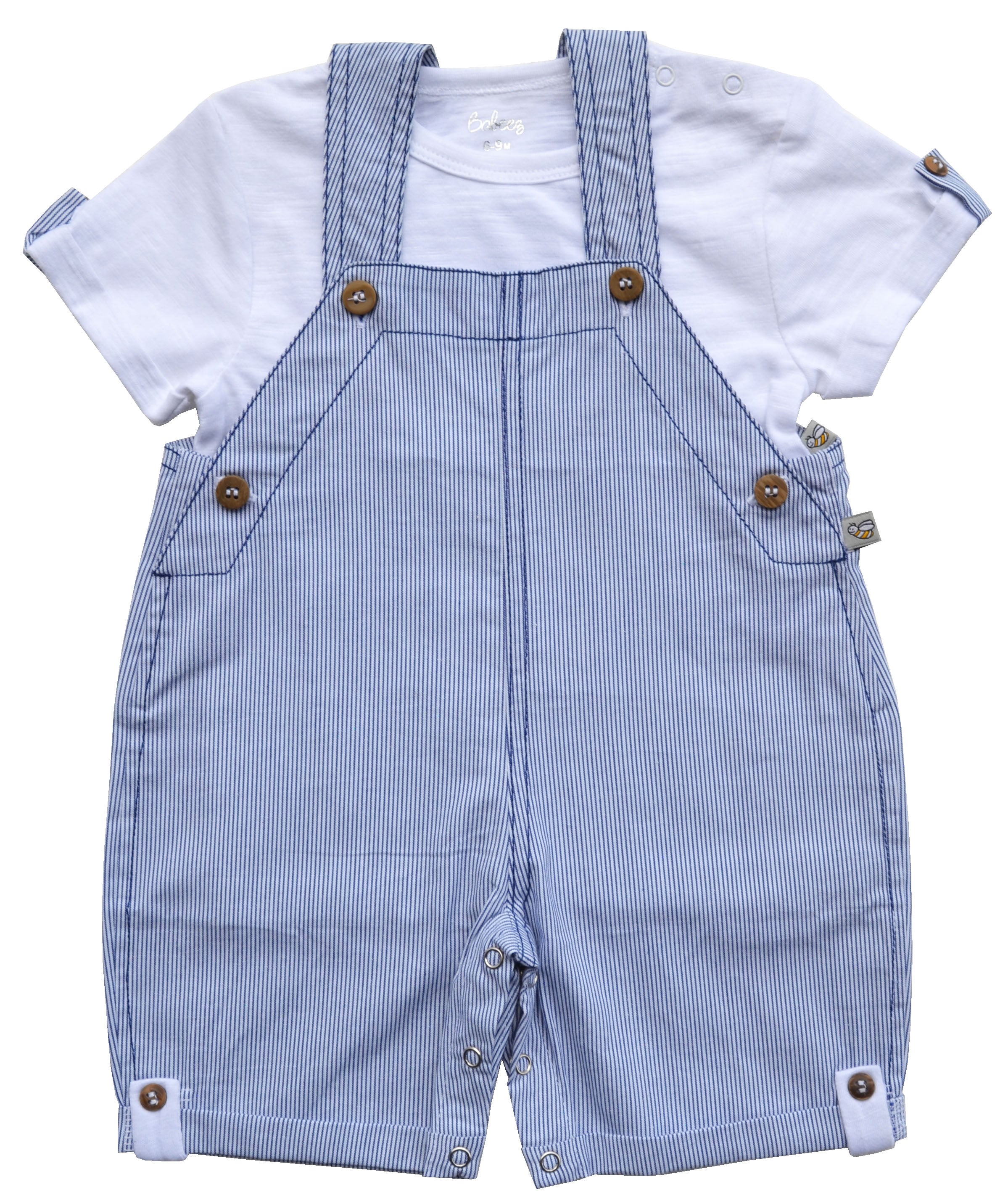 Striped Short Romper Set