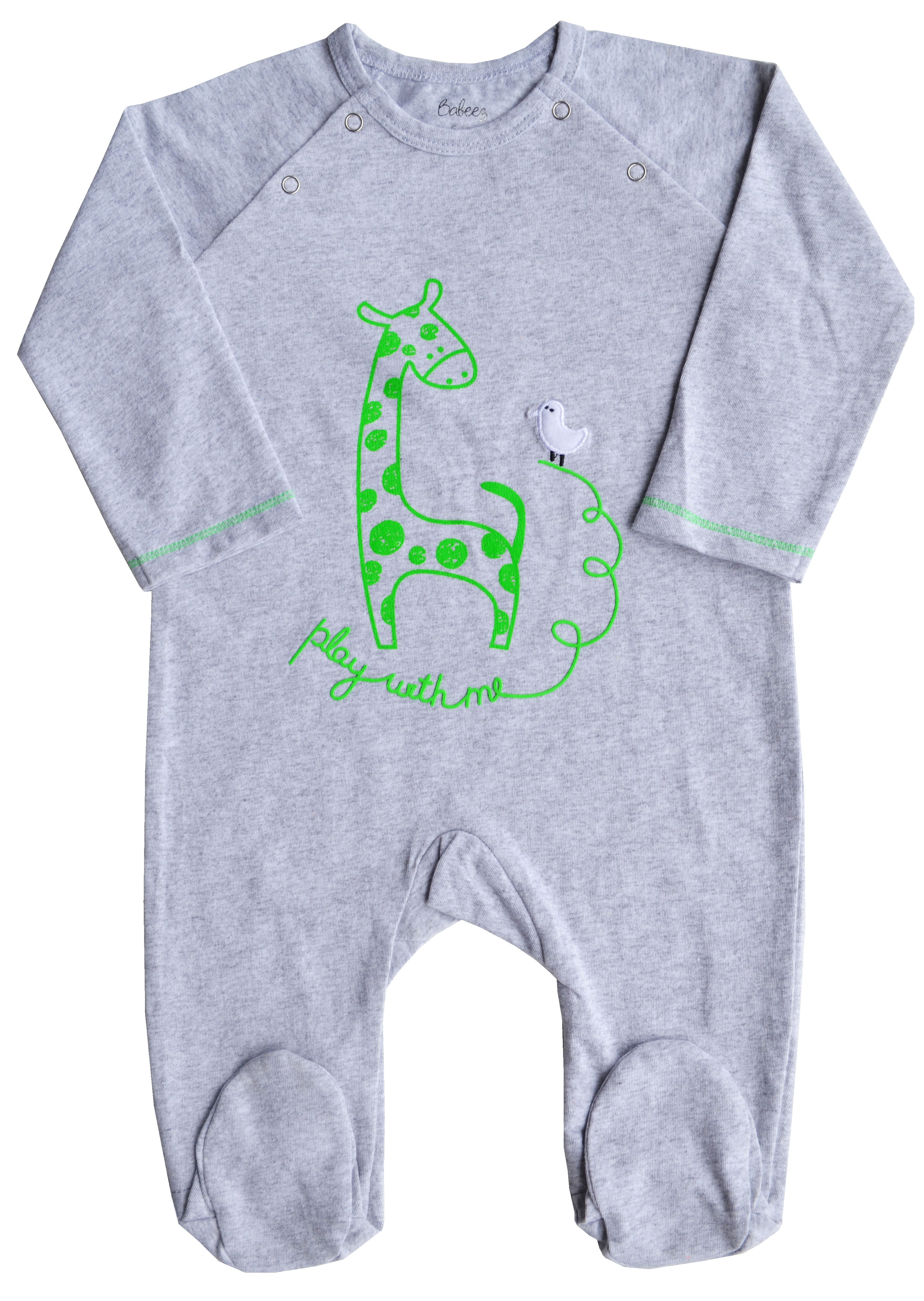 Giraffe Print Grey Full Sleeper