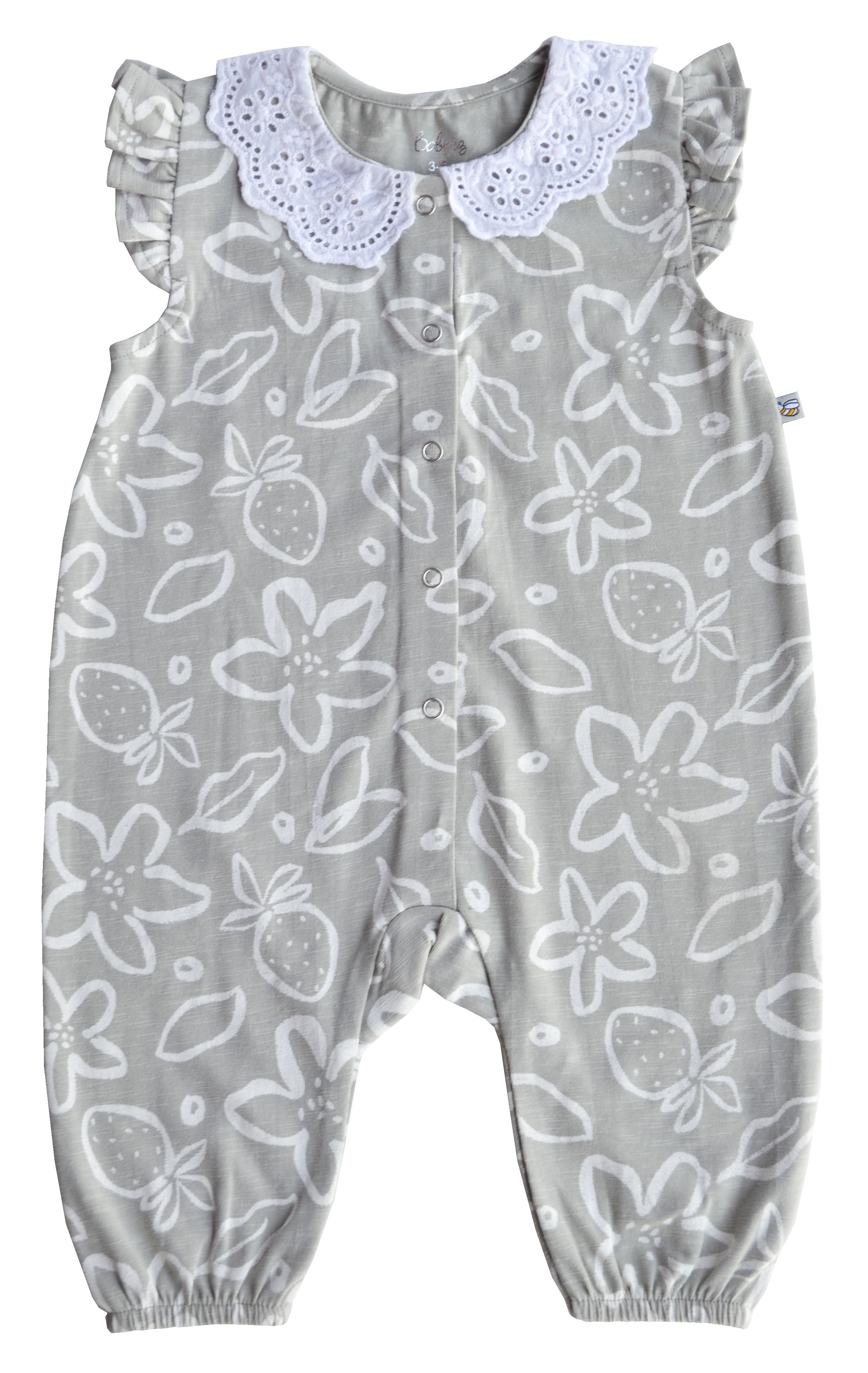 Floral Print Grey Full Sleeper
