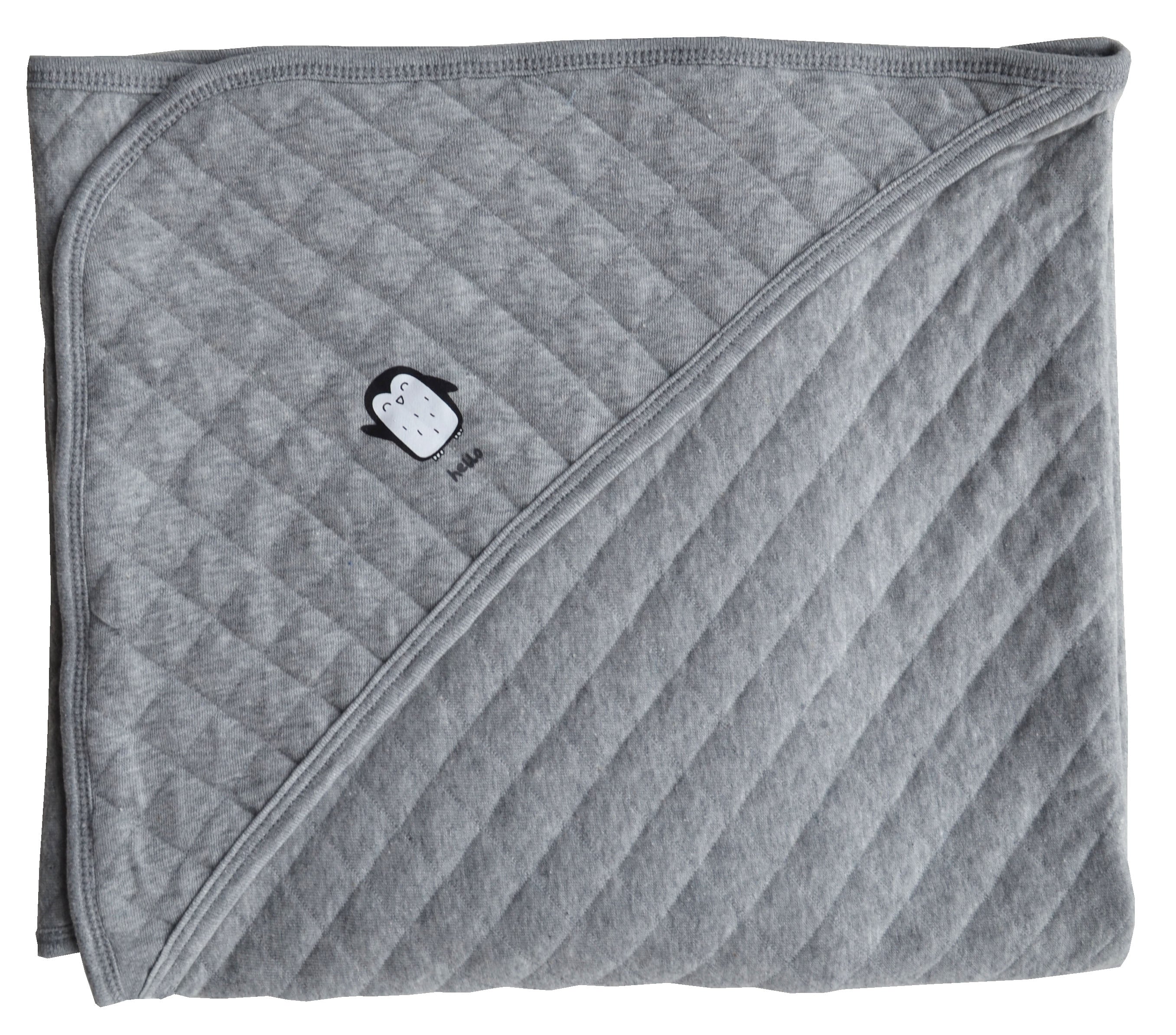 Penguin Quilted Grey Hoody Wrap
