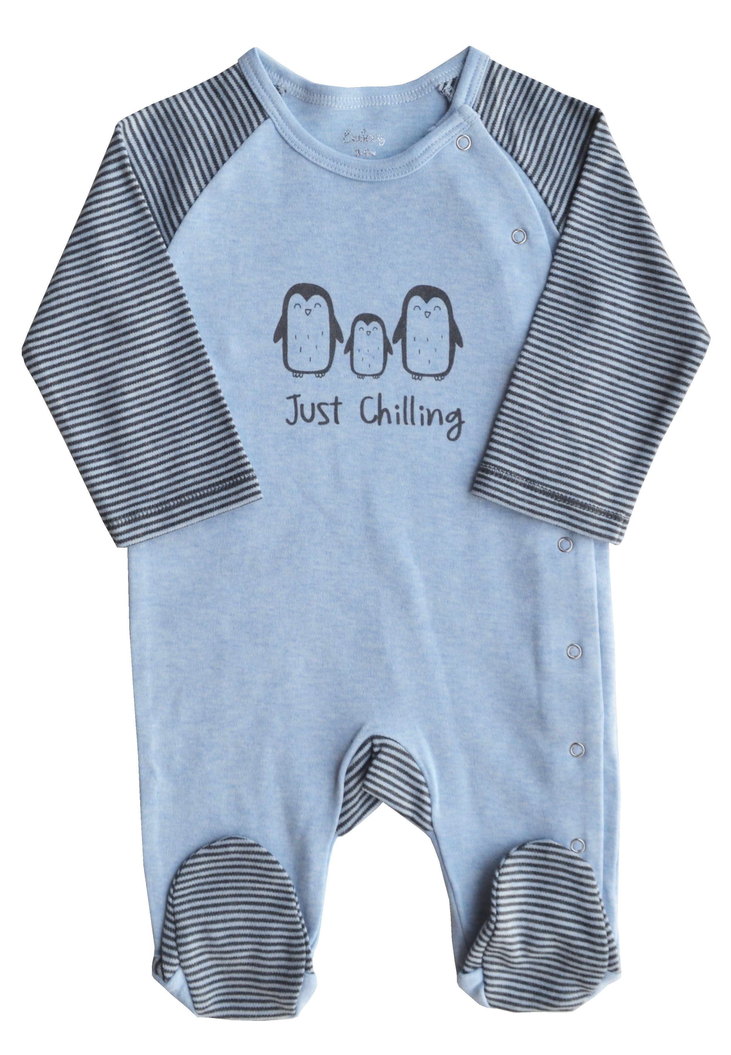 Just Chilling Print Blue Full Romper