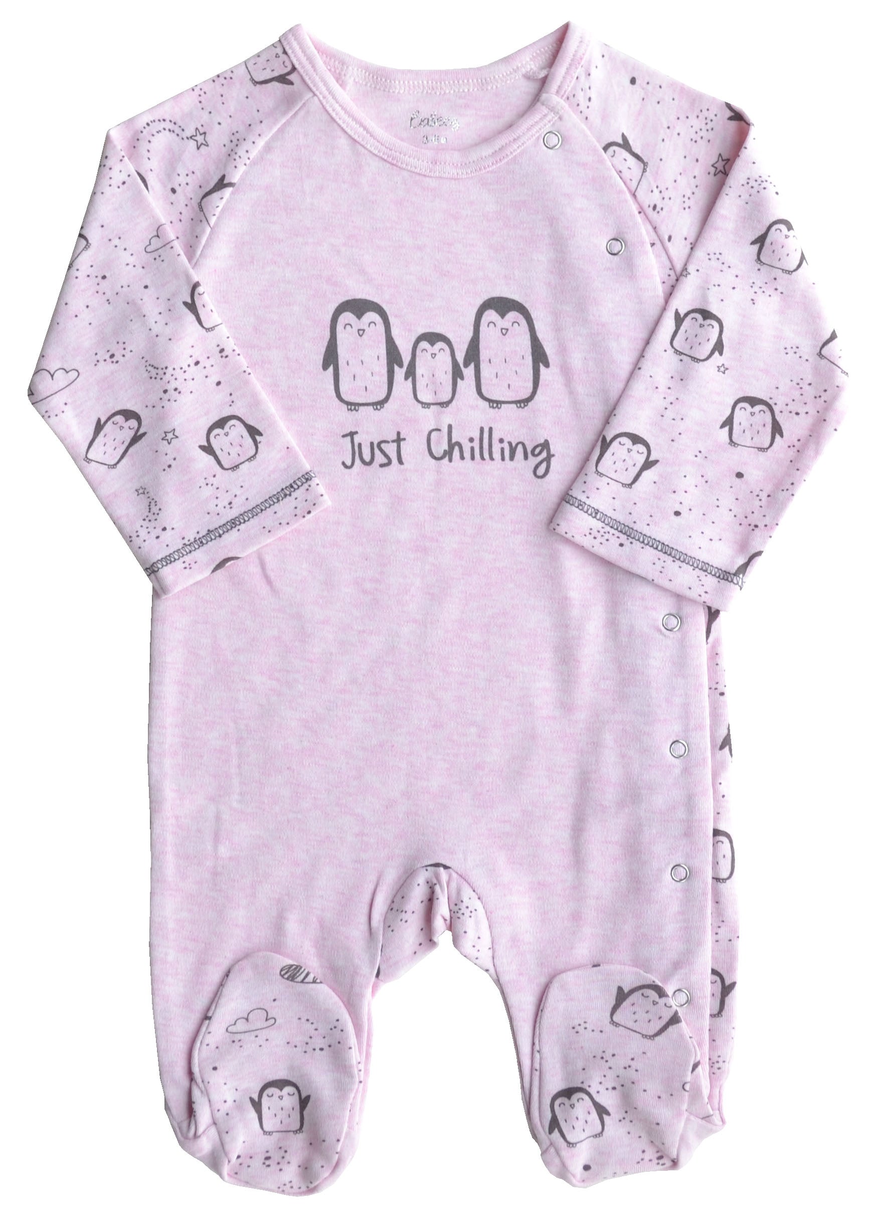 Just Chilling Print Pink Full Romper