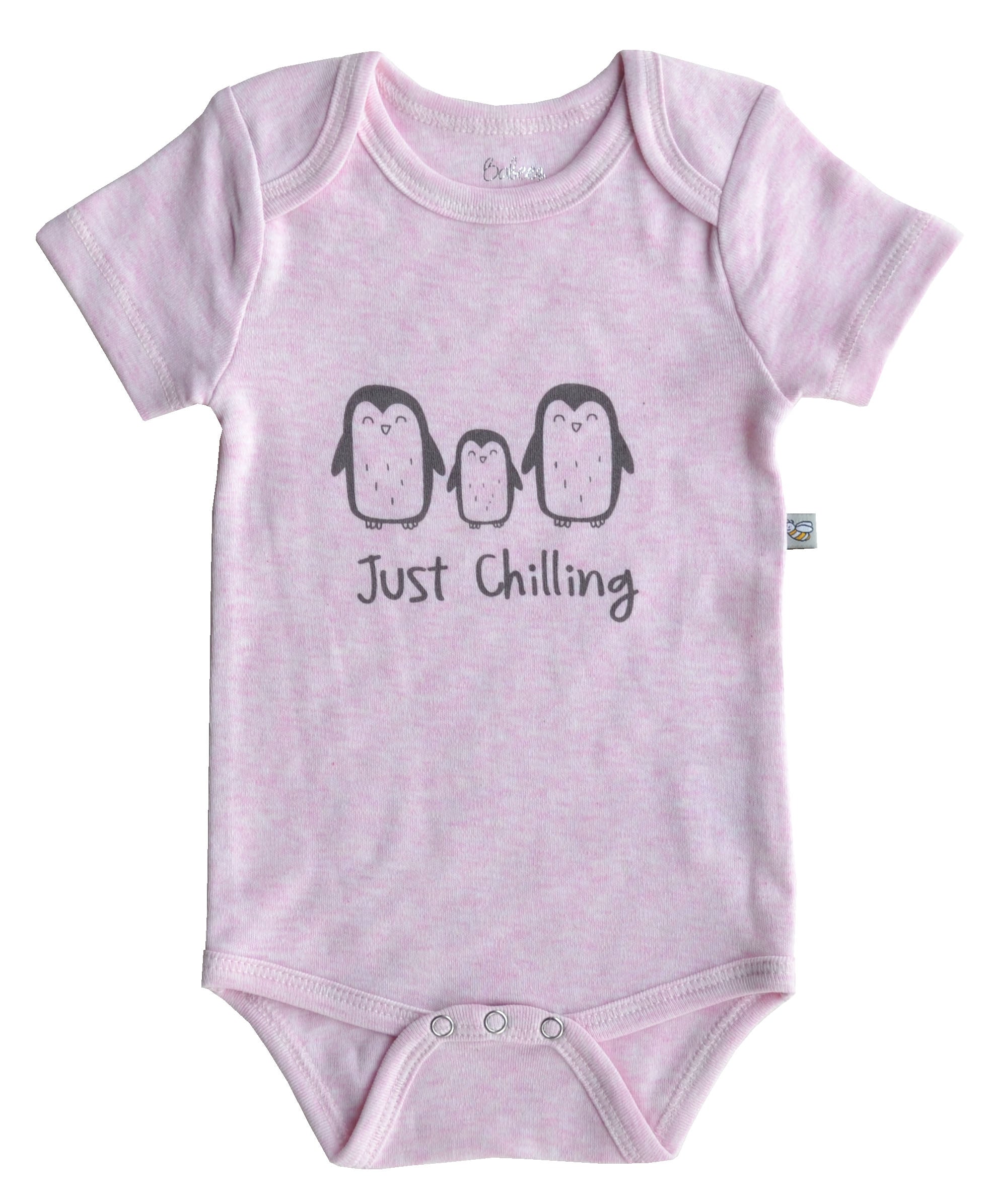 Just Chilling Print Pink Short Romper