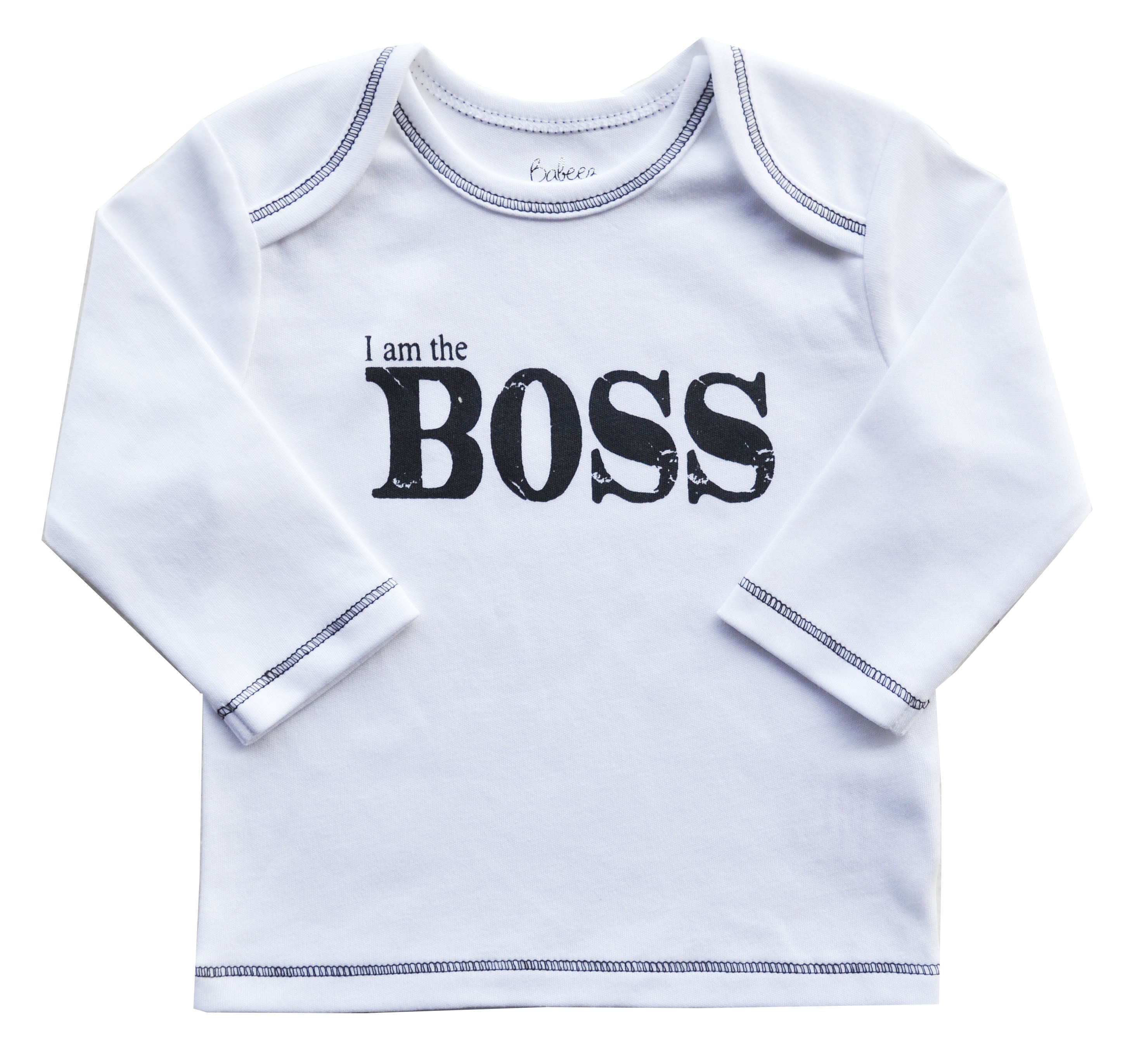Boss Print White Full T-Shirt