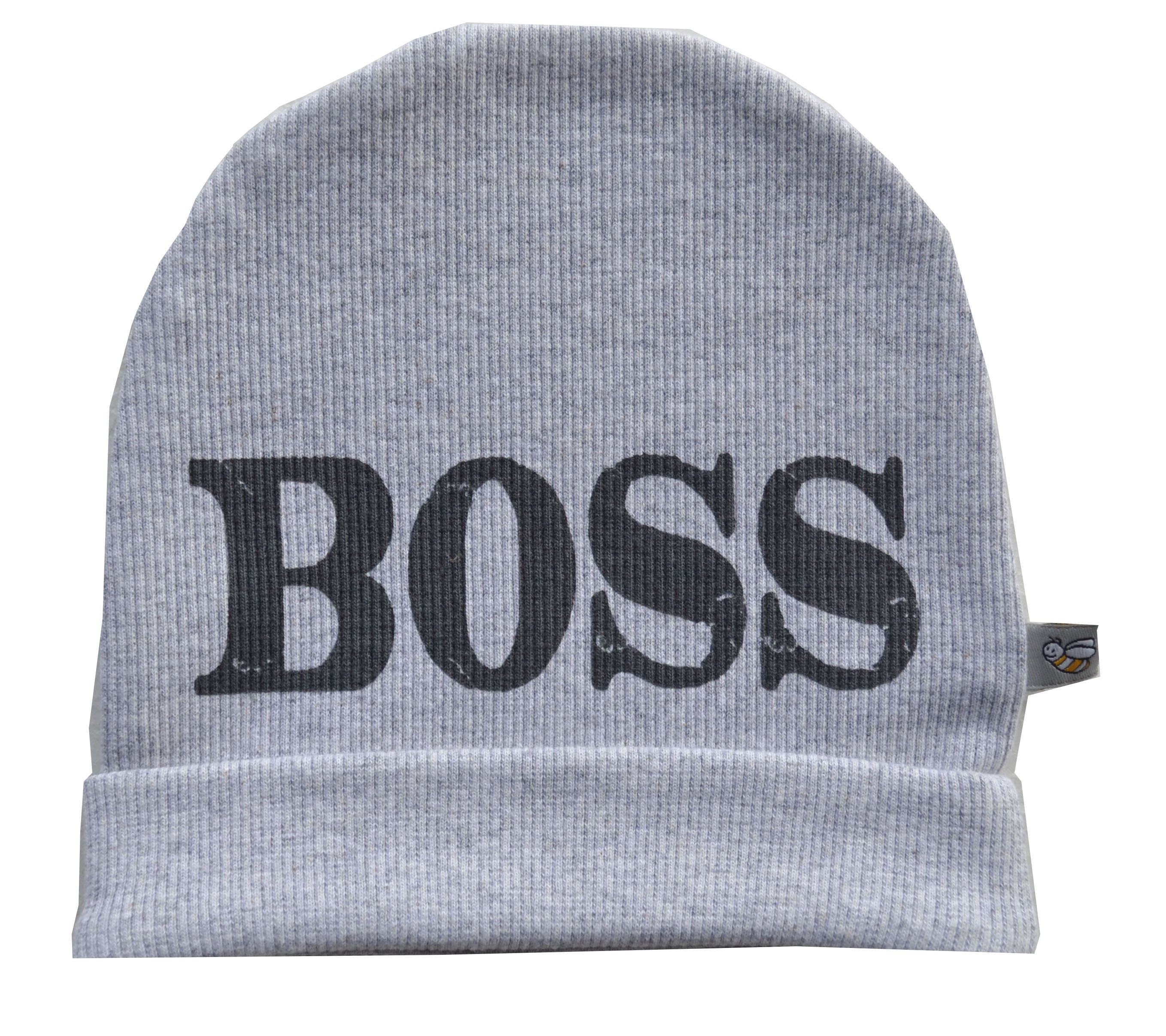 Boss Print Grey Beanie