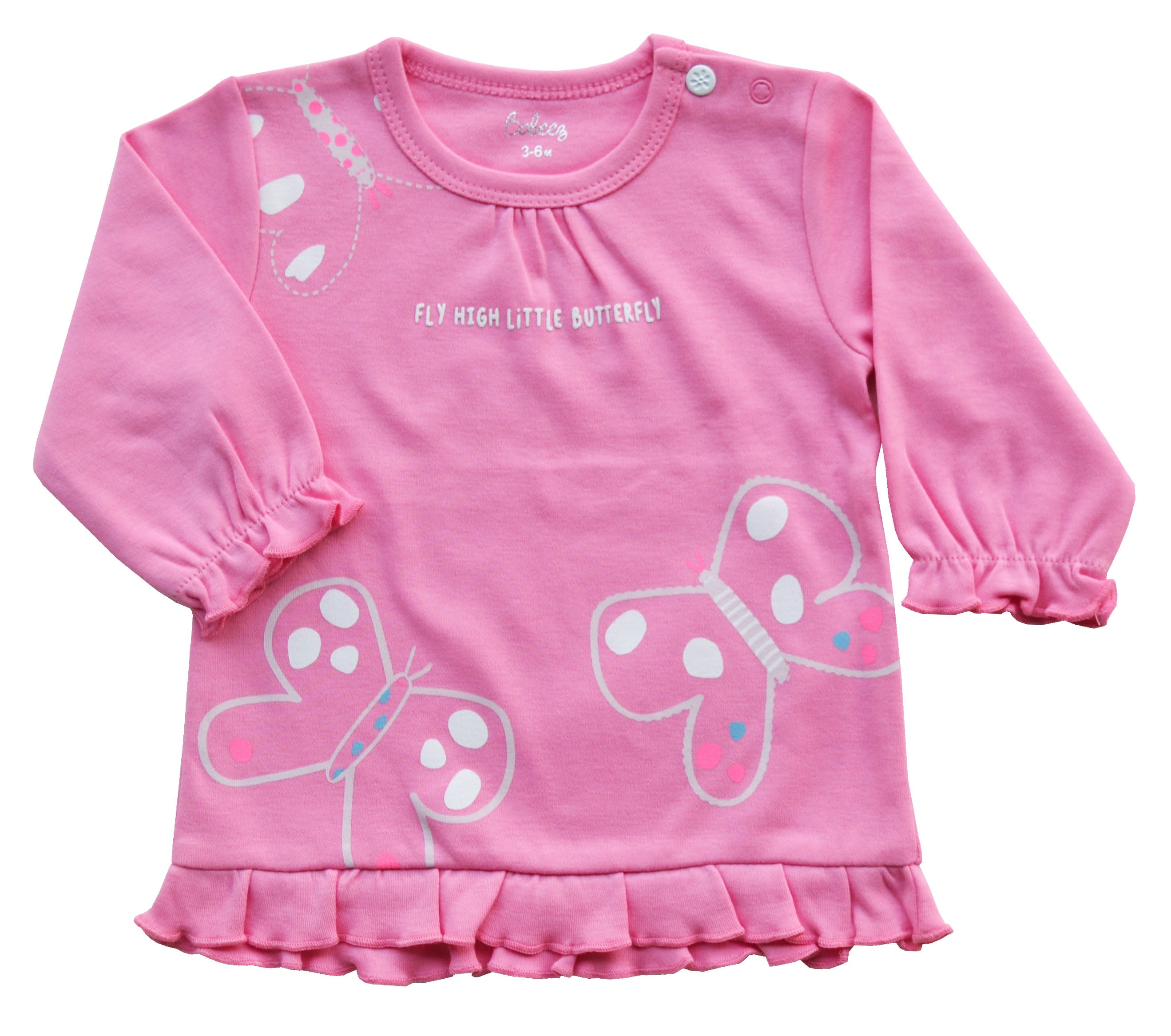 Butterfly Print Pink Top