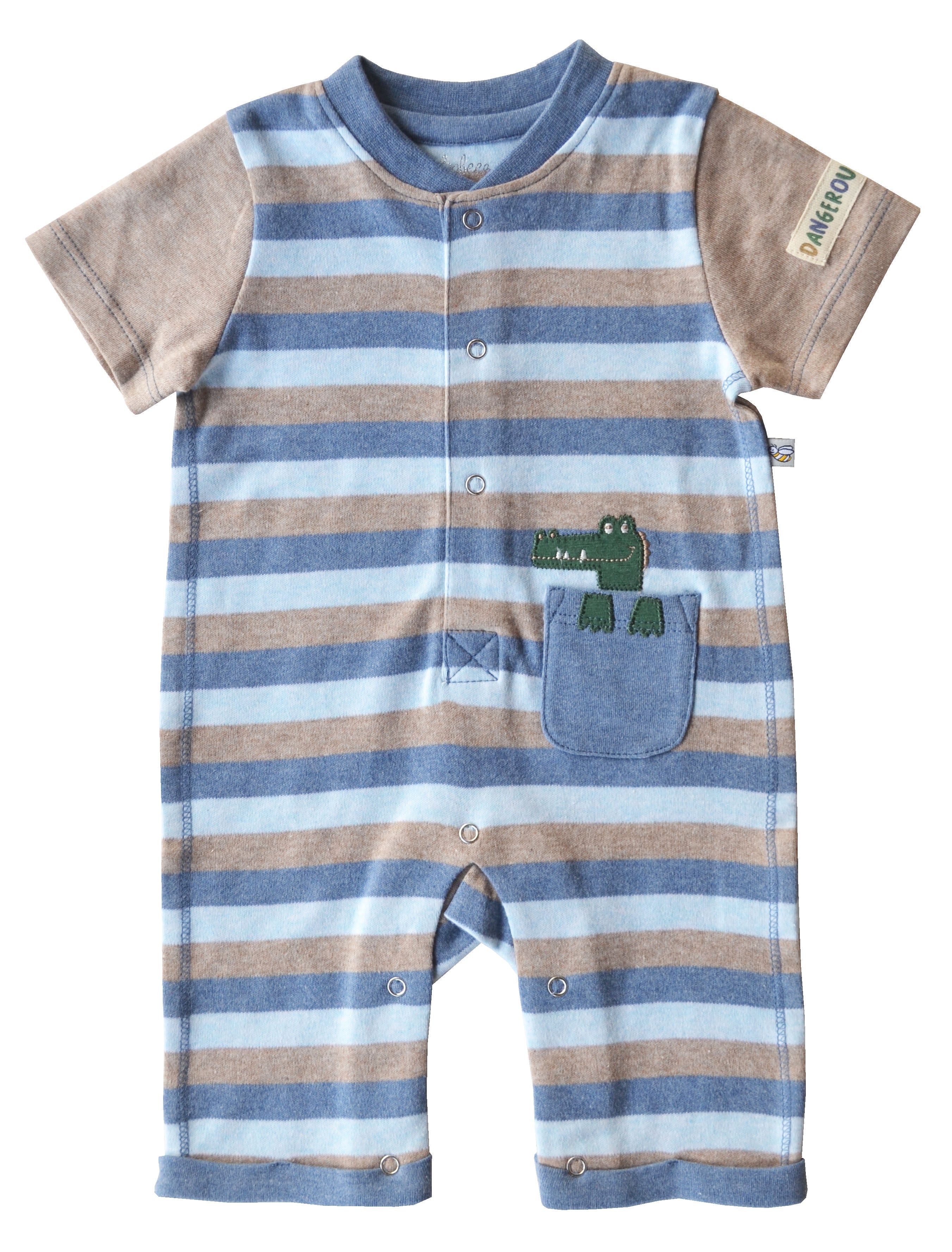 Blue Crocodile Pocket Short Romper