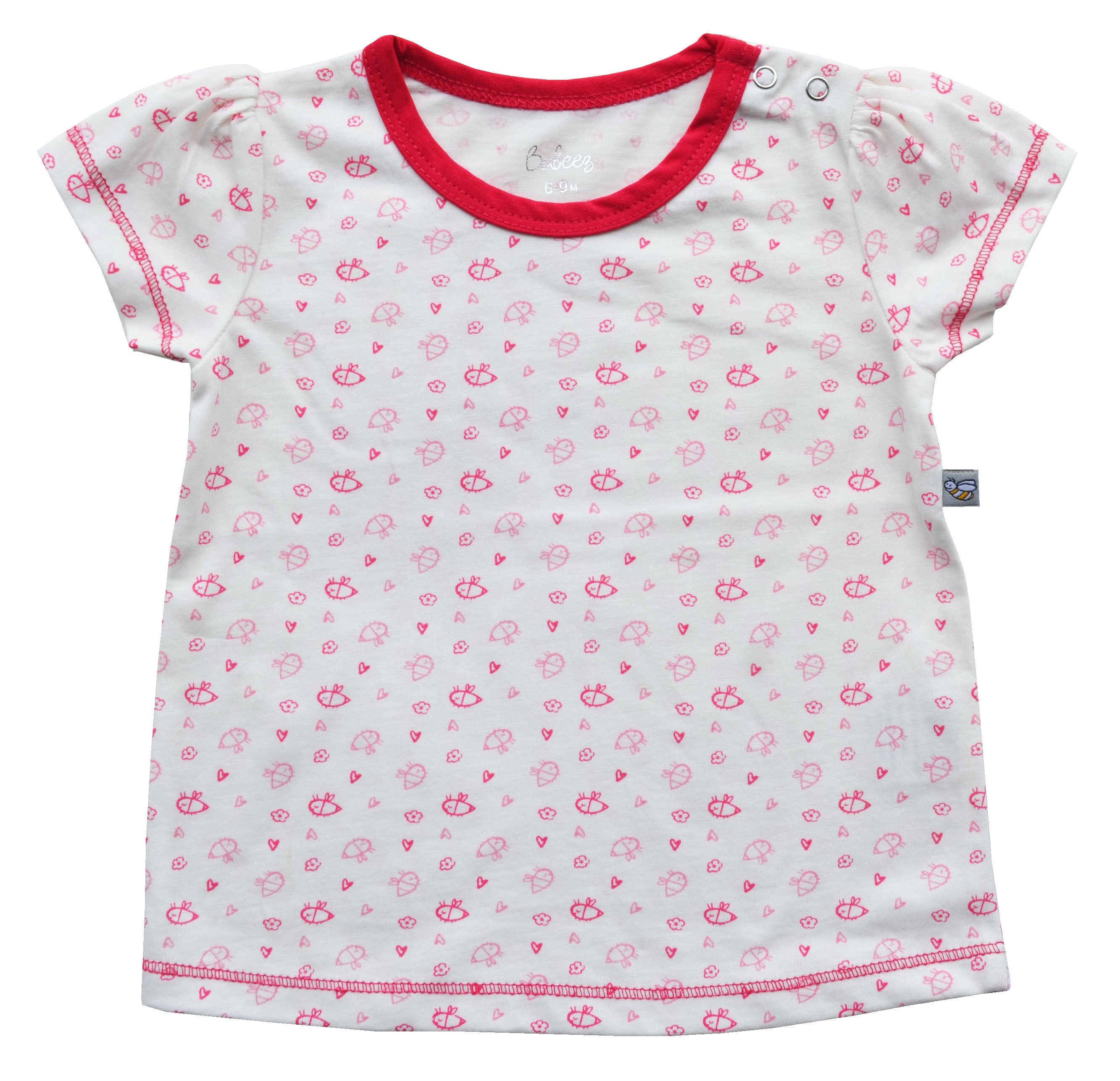 Bee Print Short Top
