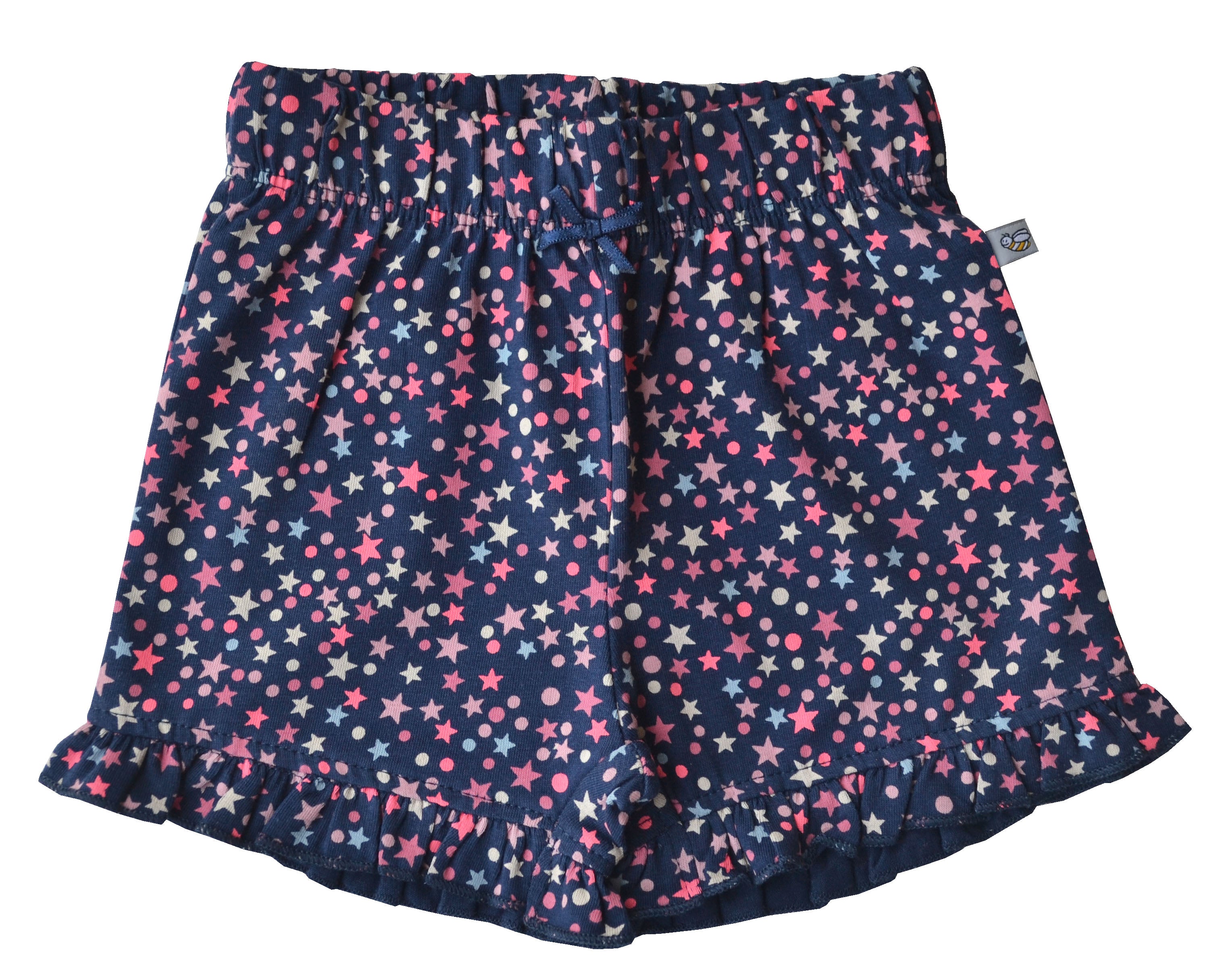 Star Print Navy Shorts