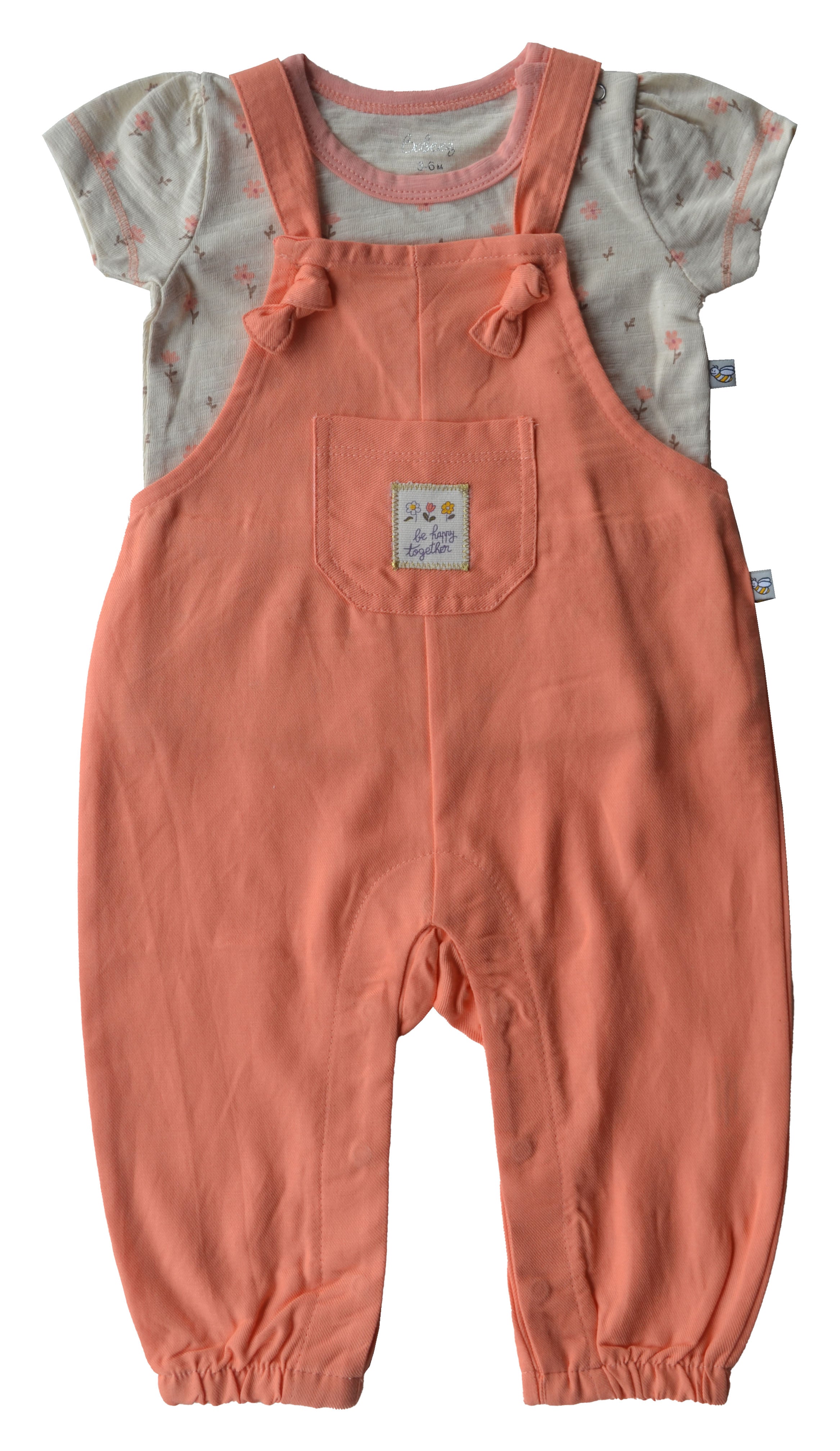 Orange Long Romper Set