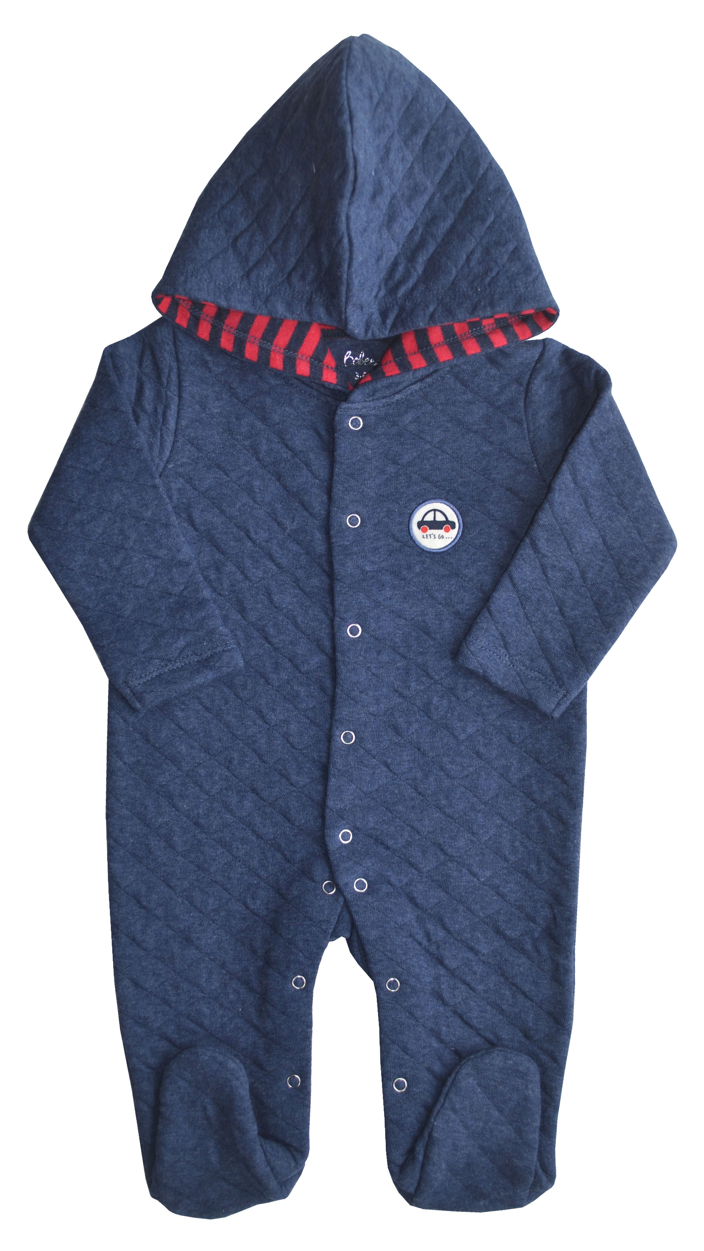 Navy Quilted Hoody Sleeper