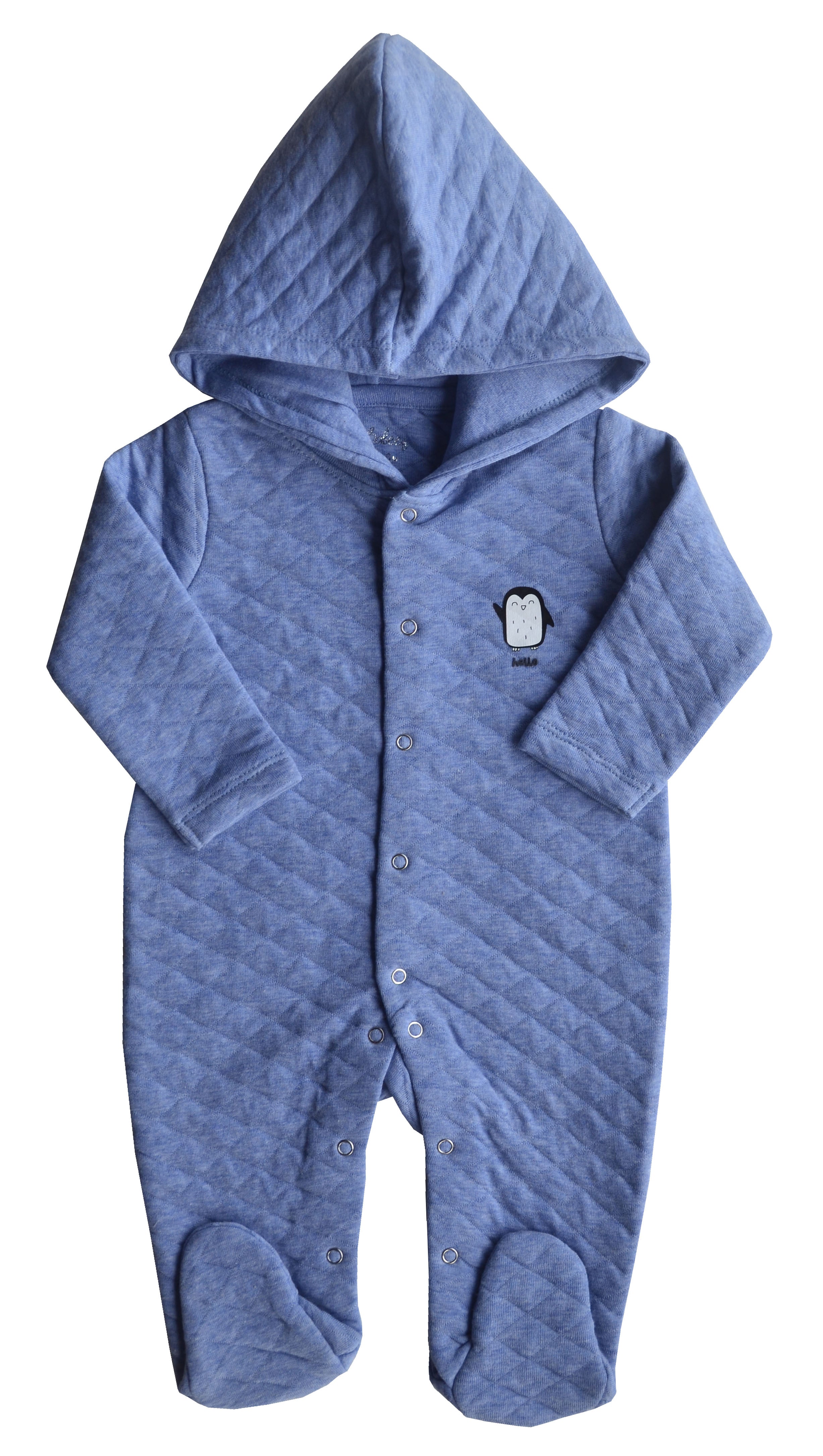 Blue Quilted hoody sleeper