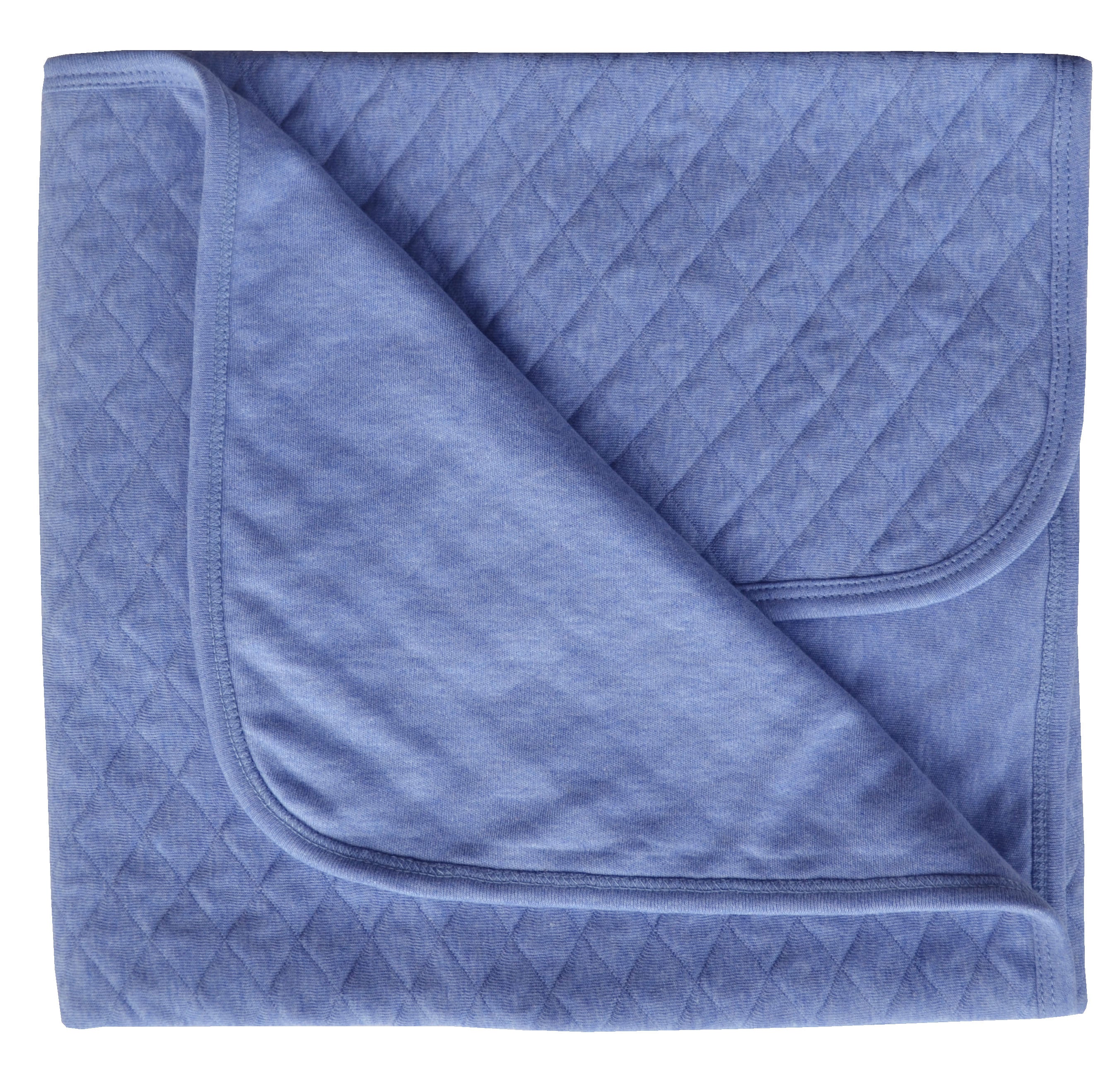 Blue Quilted Reversible Blanket