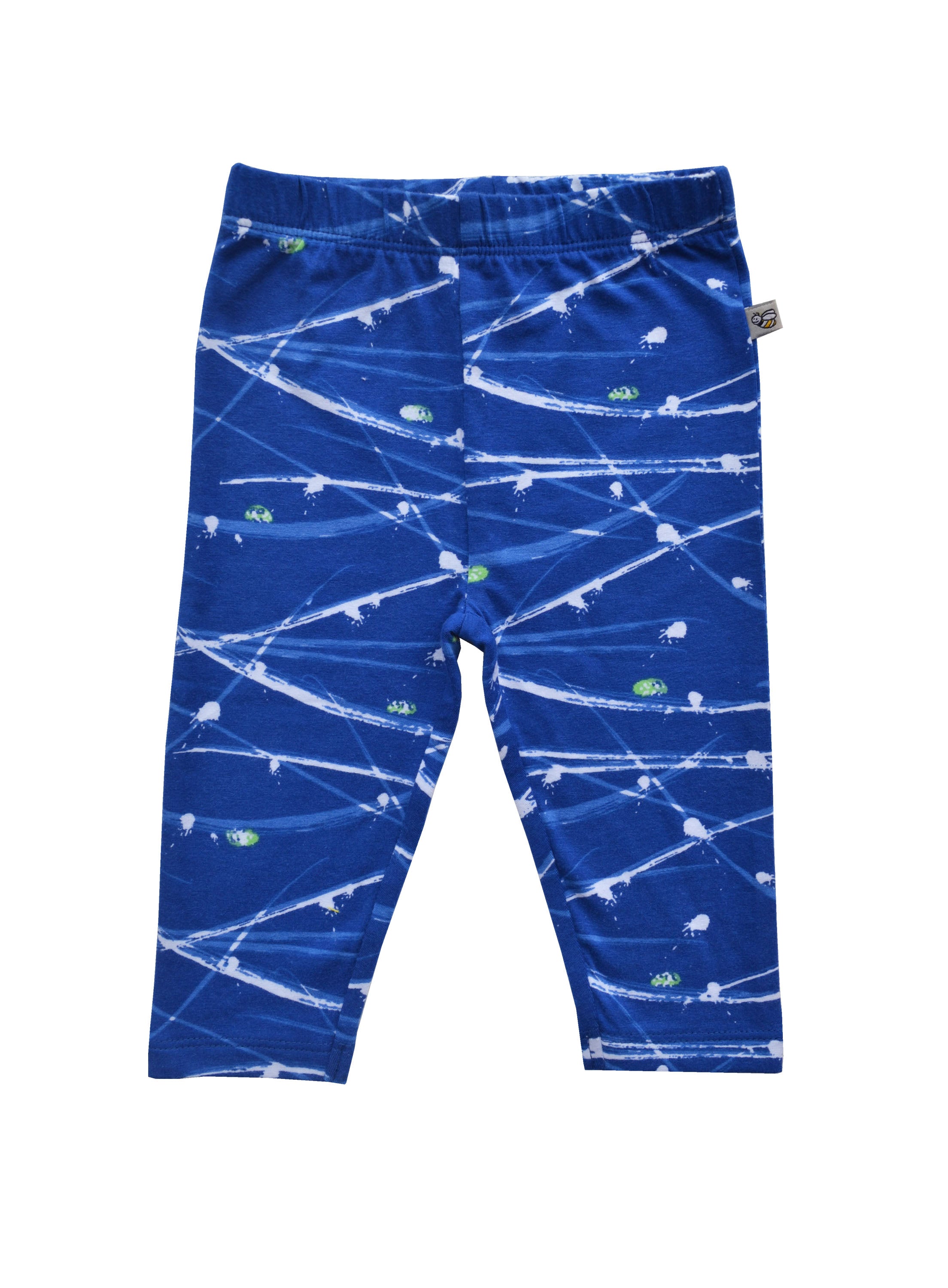 Bug Print Blue Leggings