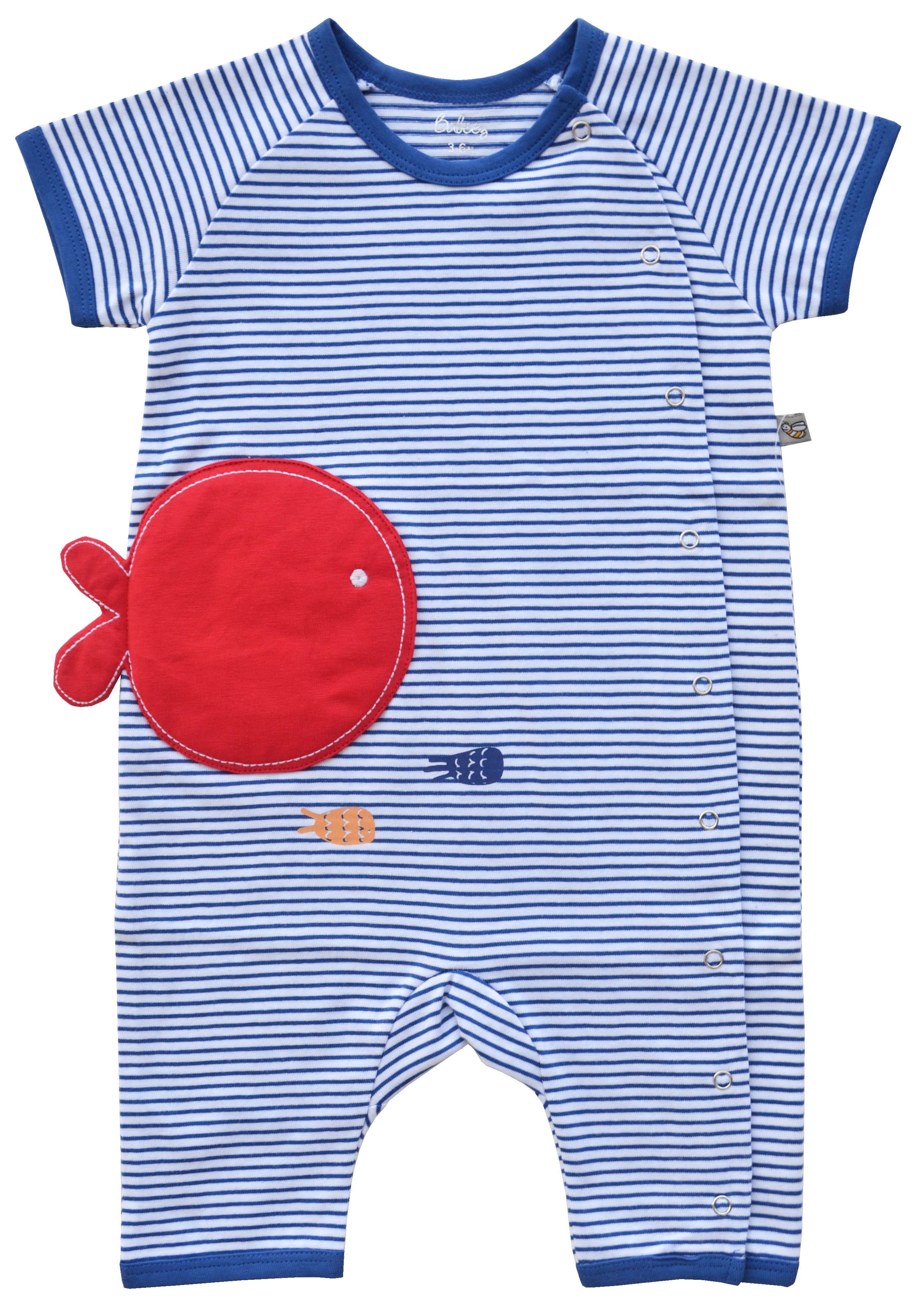 Fish Print Blue Sleeper