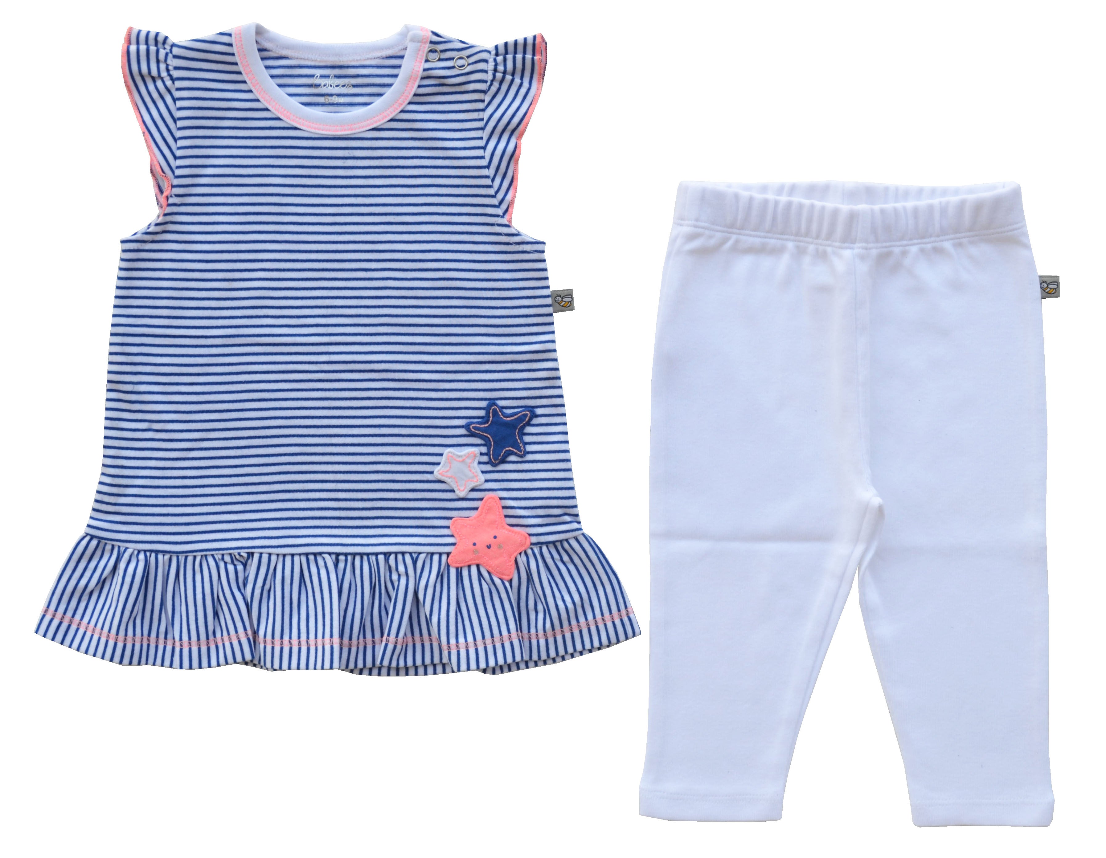 Blue Top and Leggings Set